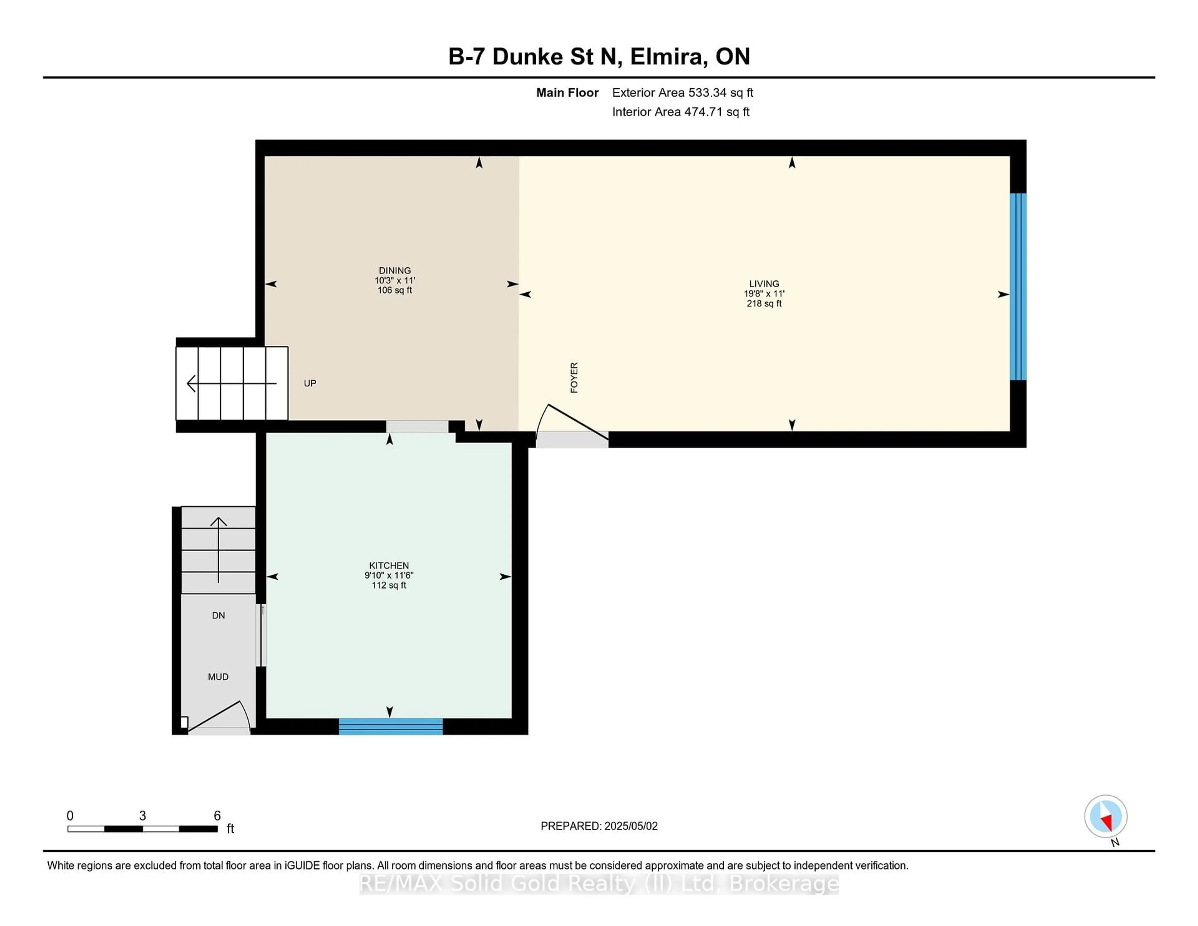 Floor plan for 7B Dunke St, Woolwich Ontario N3B 2A6