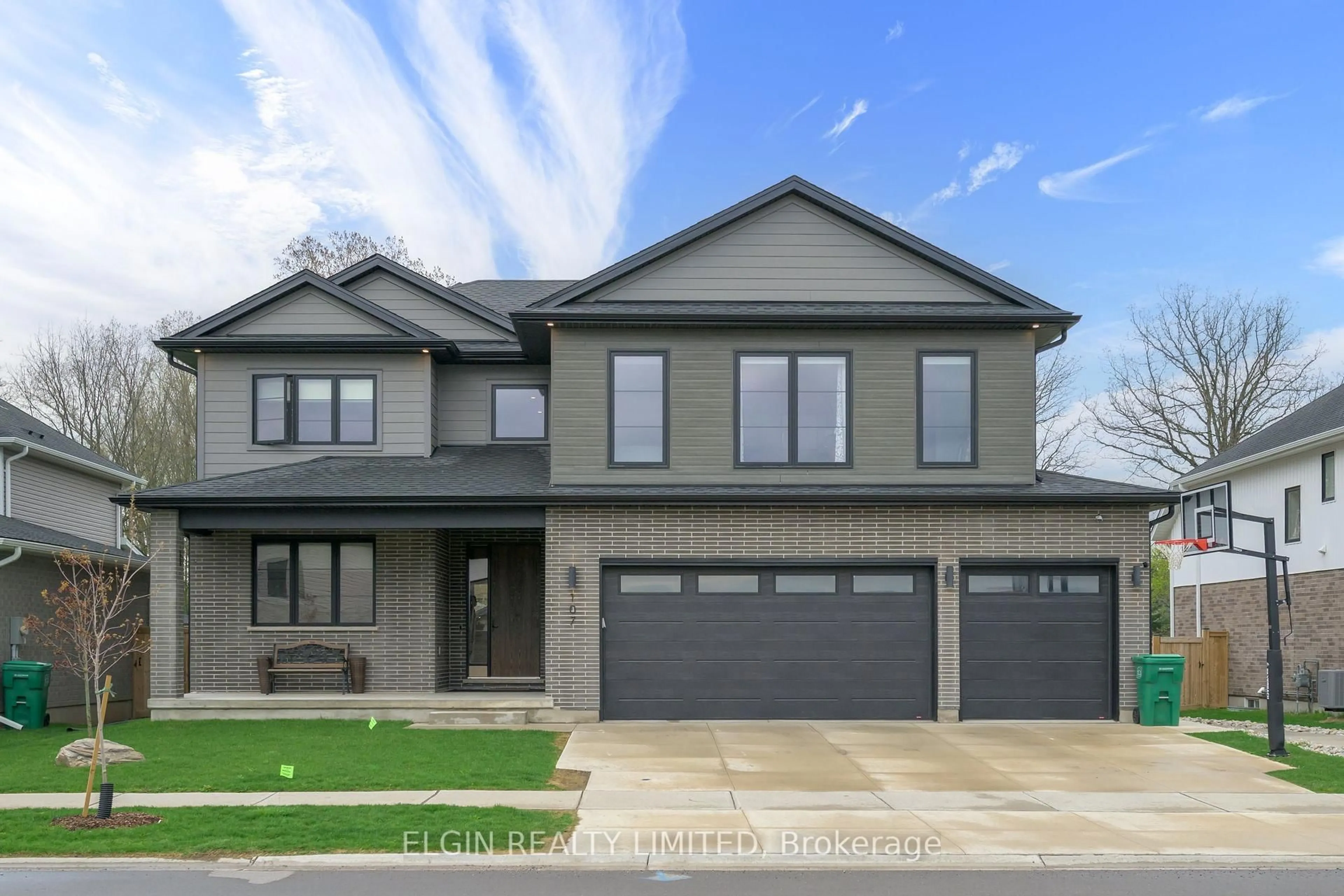 Home with brick exterior material, street for 107 OPTIMIST Dr, Southwold Ontario N5P 0G2