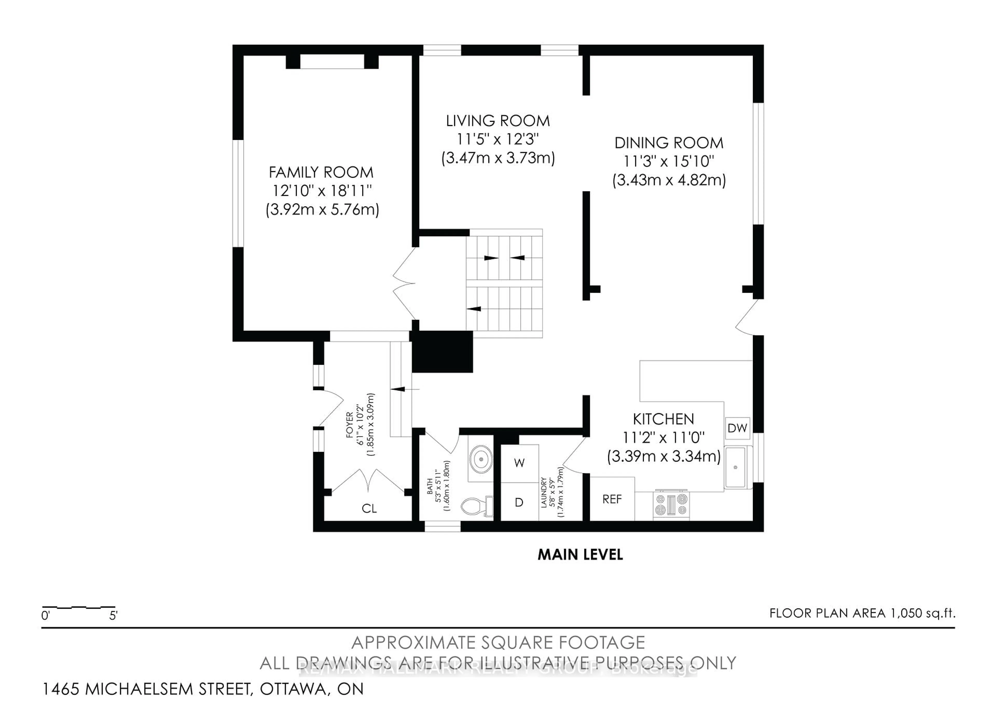 Floor plan for 1465 Michaelsem St, Orleans Ontario K1C 7C3