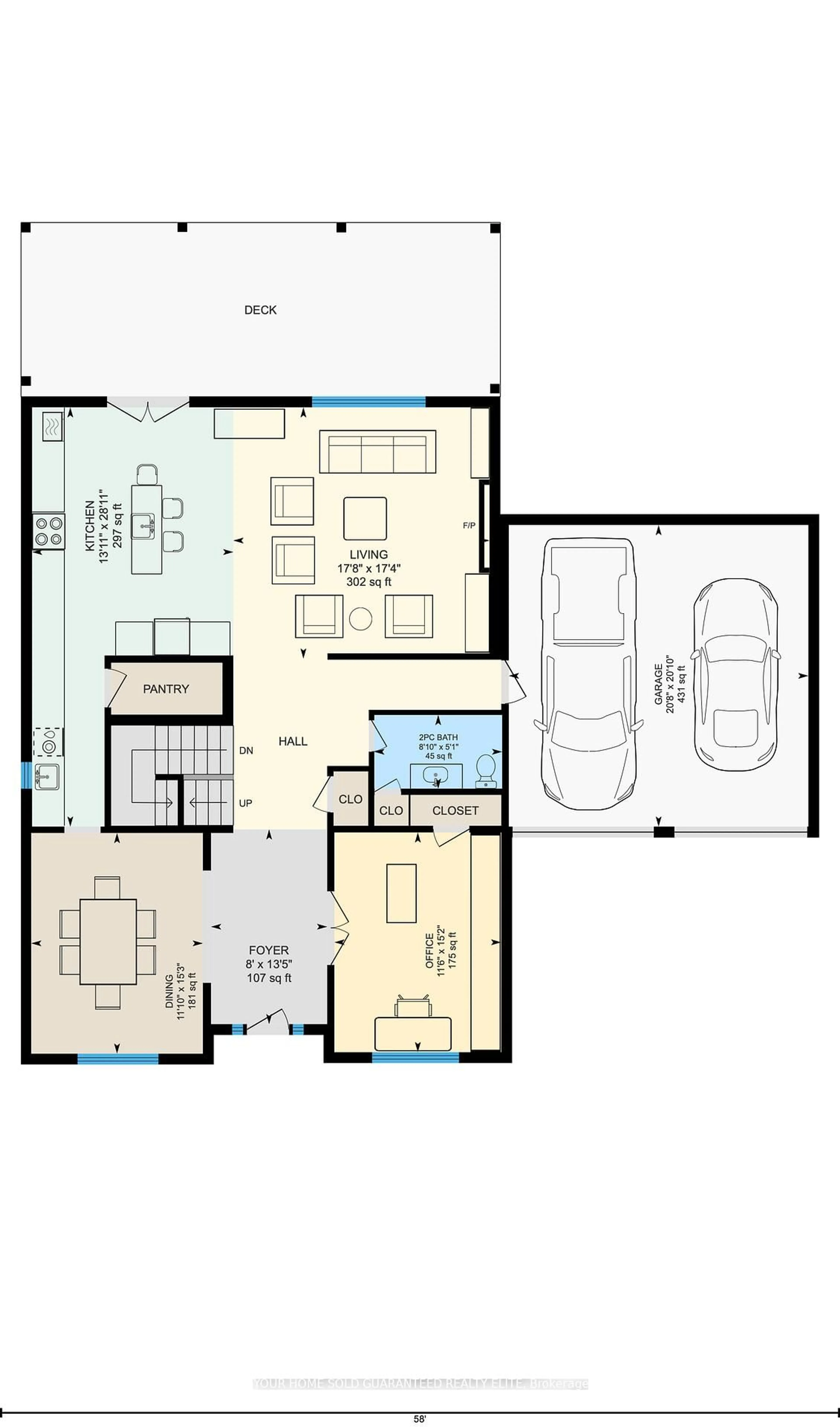 Floor plan for 274B Main St, Grimsby Ontario L3M 0B3
