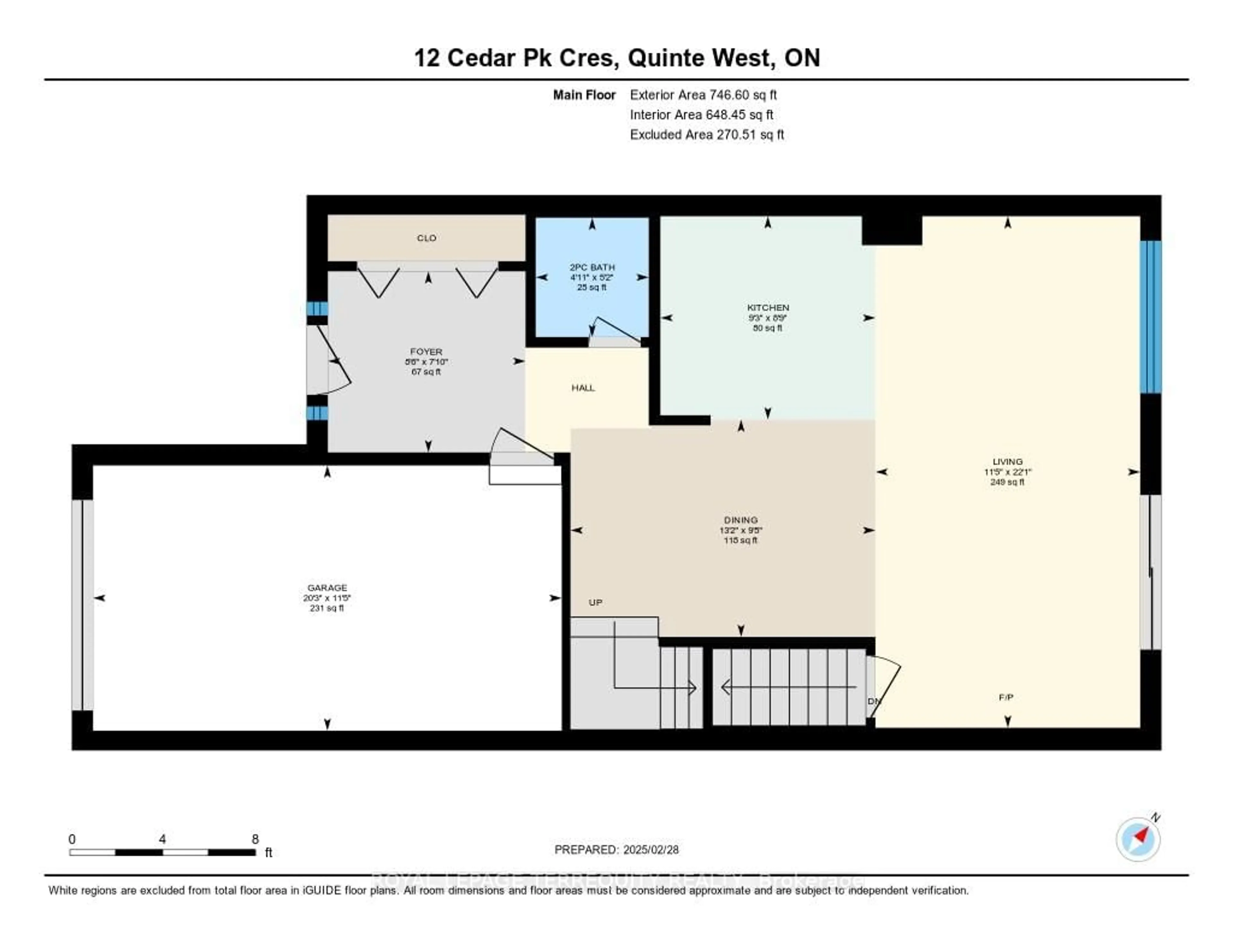 Floor plan for 12 Cedar Park Cres, Quinte West Ontario K8V 0J2