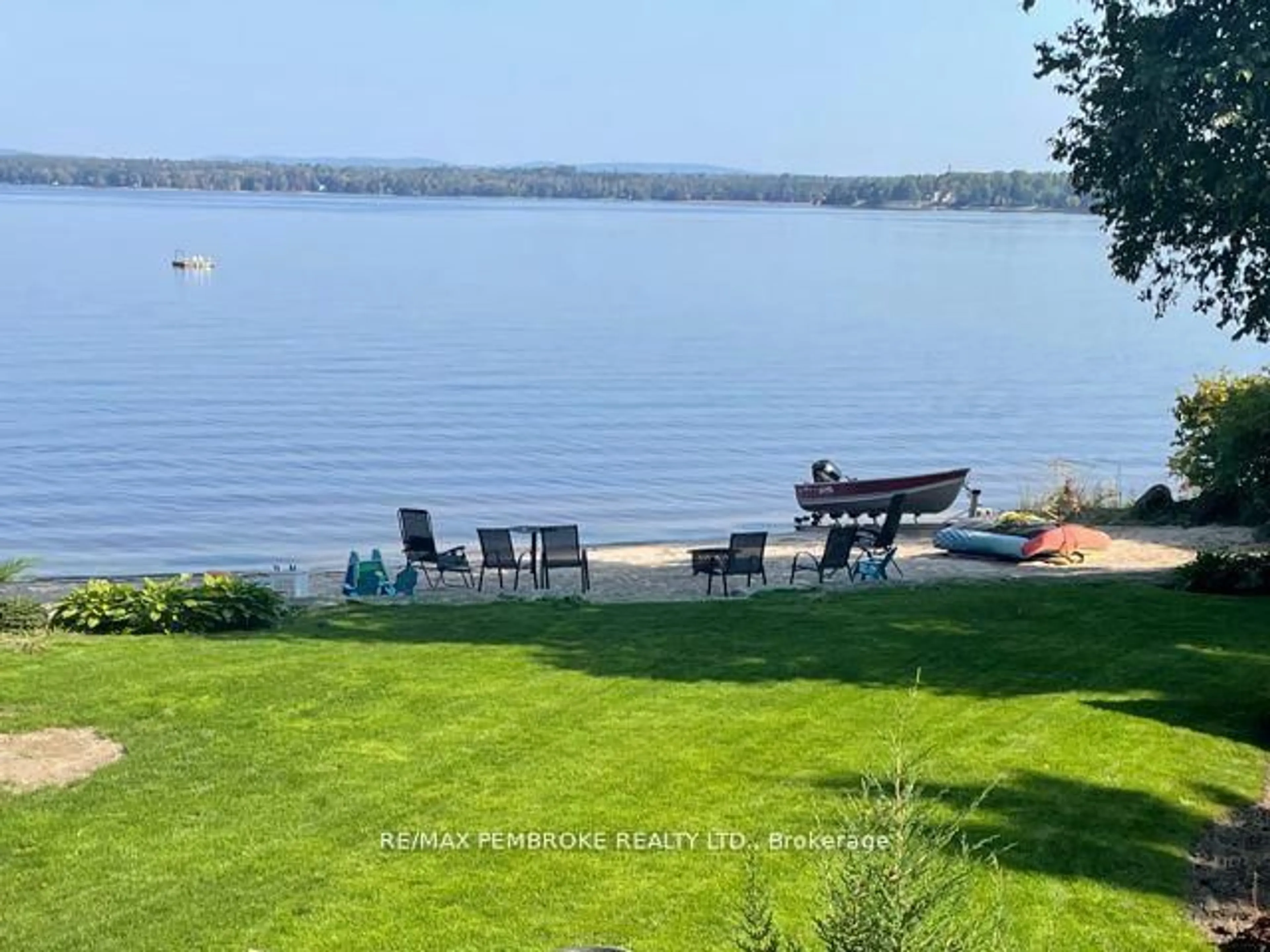 A pic from outside/outdoor area/front of a property/back of a property/a pic from drone, water/lake/river/ocean view for 68 Beaver Creek Tr, Pembroke Ontario K8A 6W2