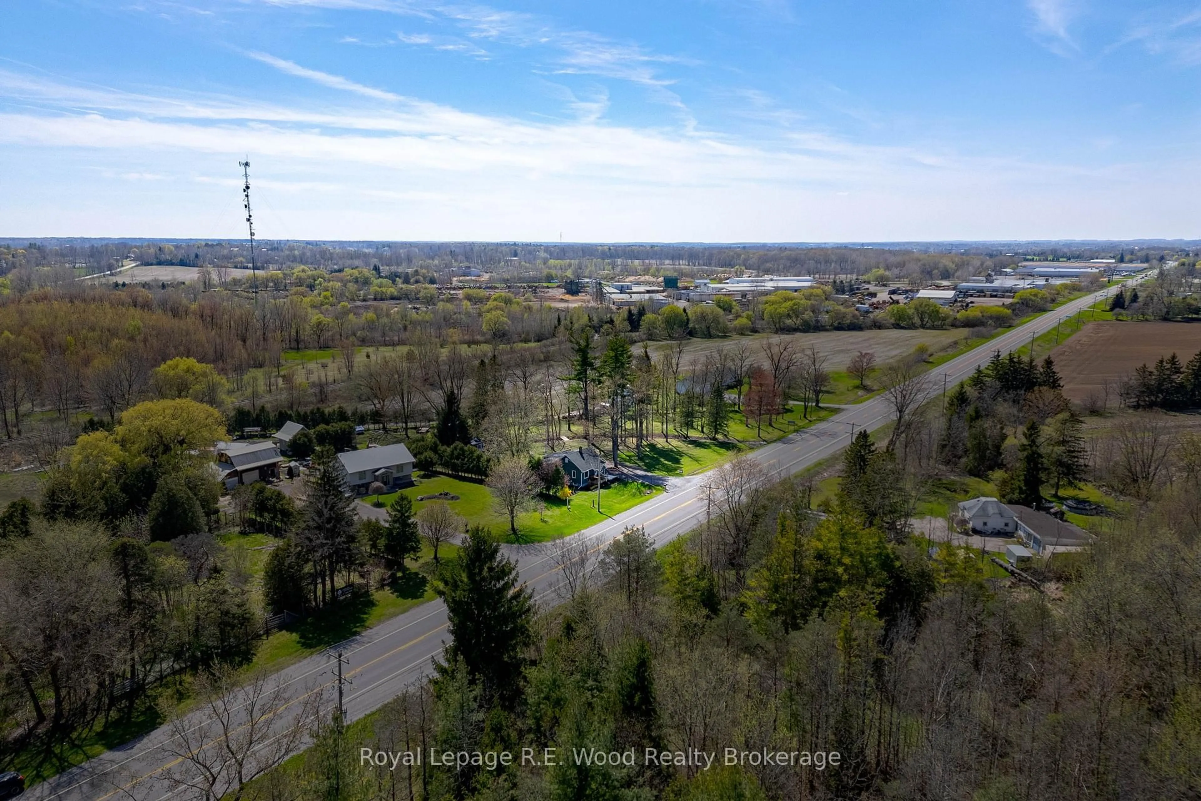 A pic from outside/outdoor area/front of a property/back of a property/a pic from drone, forest/trees view for 424 3 Highway, Norfolk Ontario N4G 4G7