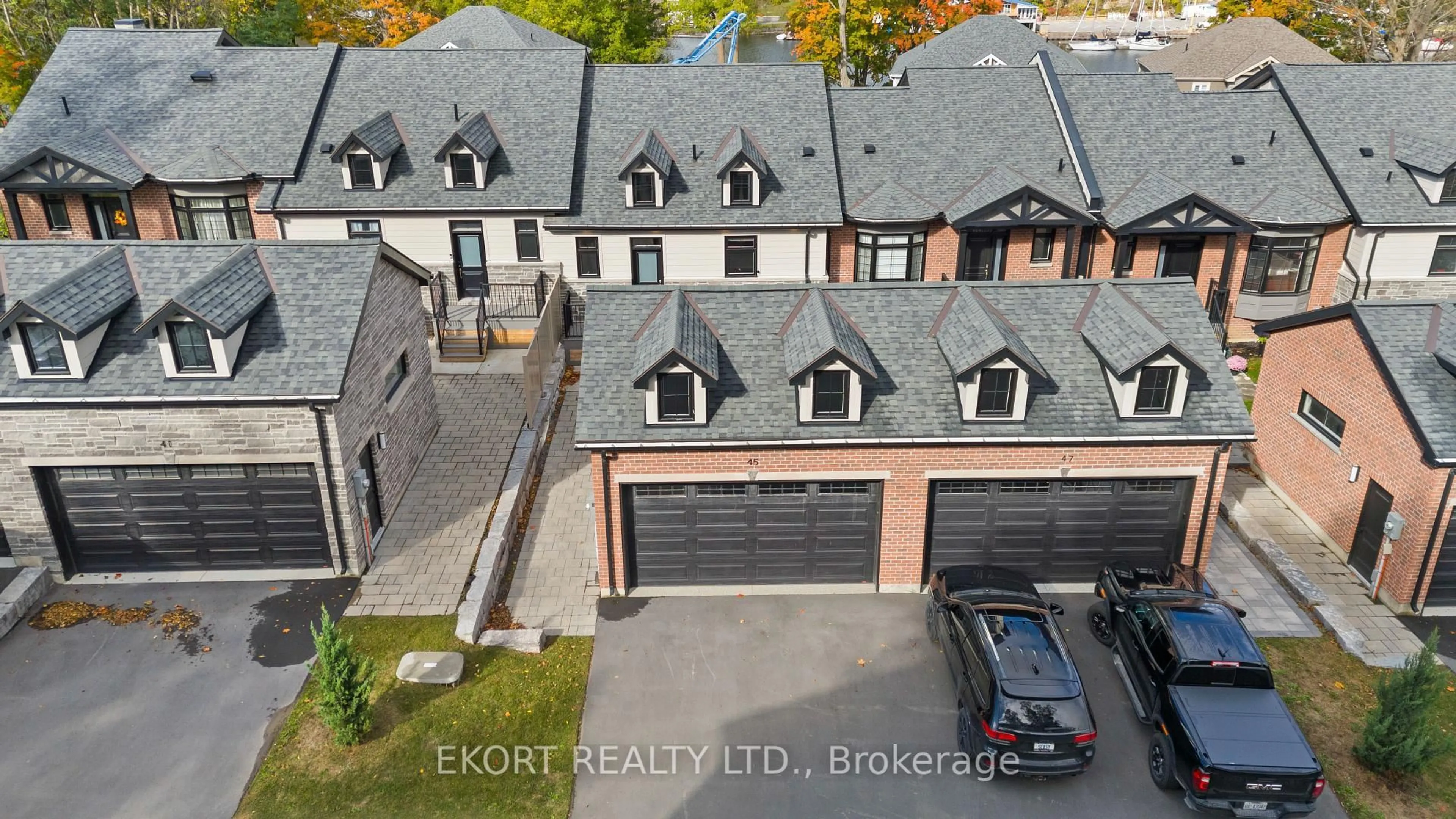 A pic from outside/outdoor area/front of a property/back of a property/a pic from drone, street for 45 Bentley Cres, Prince Edward County Ontario K0K 2T0