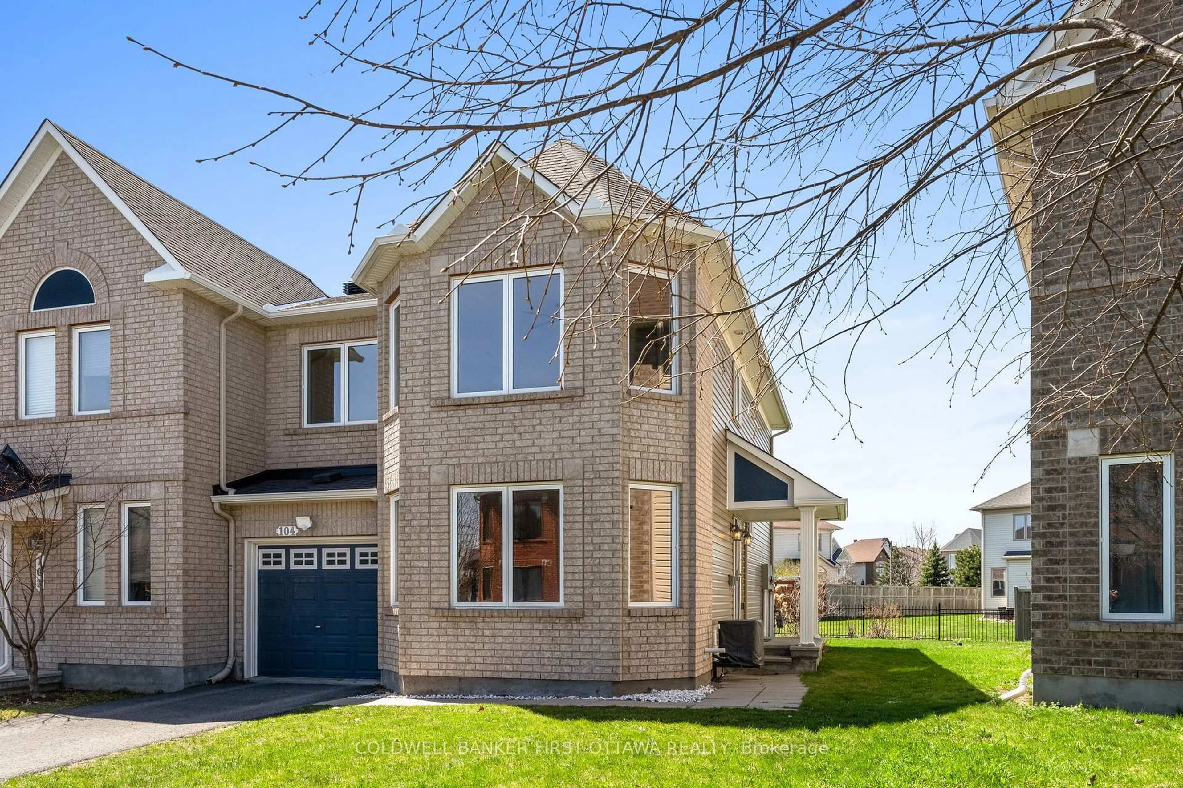 Home with brick exterior material, street for 104 DUNFOREST Terr, Ottawa Ontario K2J 3T6