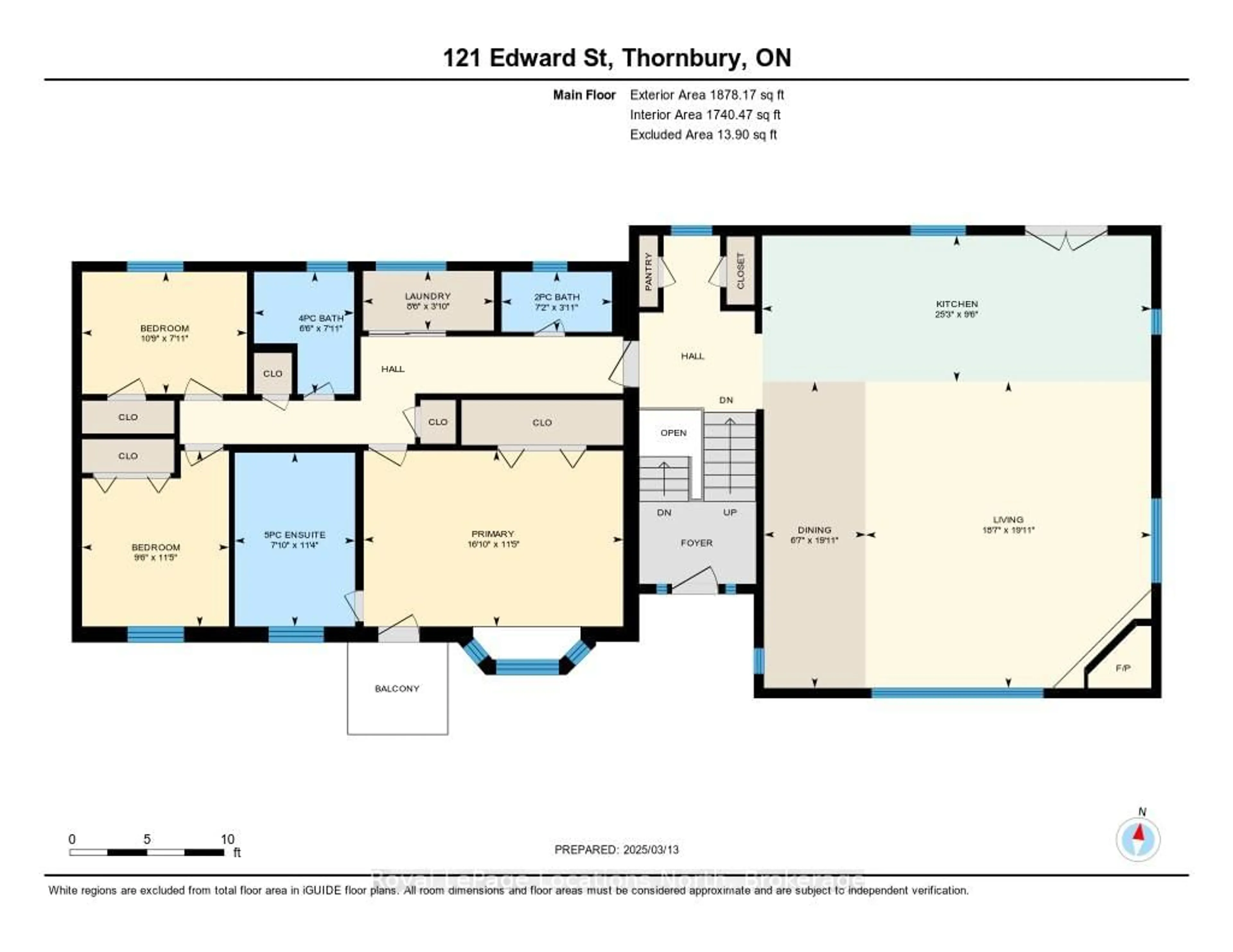 Floor plan for 121 Edward St, Blue Mountains Ontario N0H 1J0