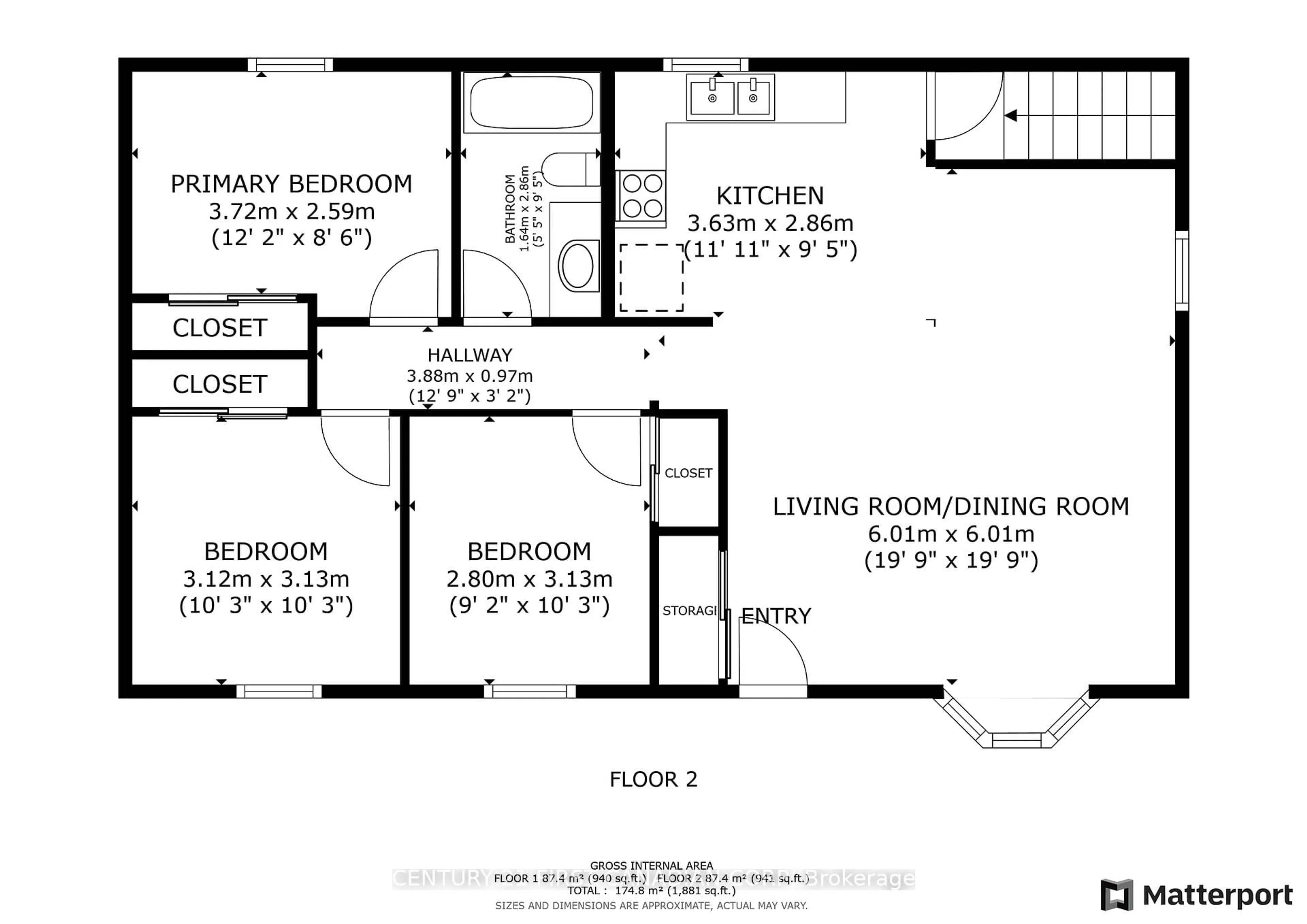 Floor plan for 460 Beachwood Ave, London South Ontario N6J 3K1