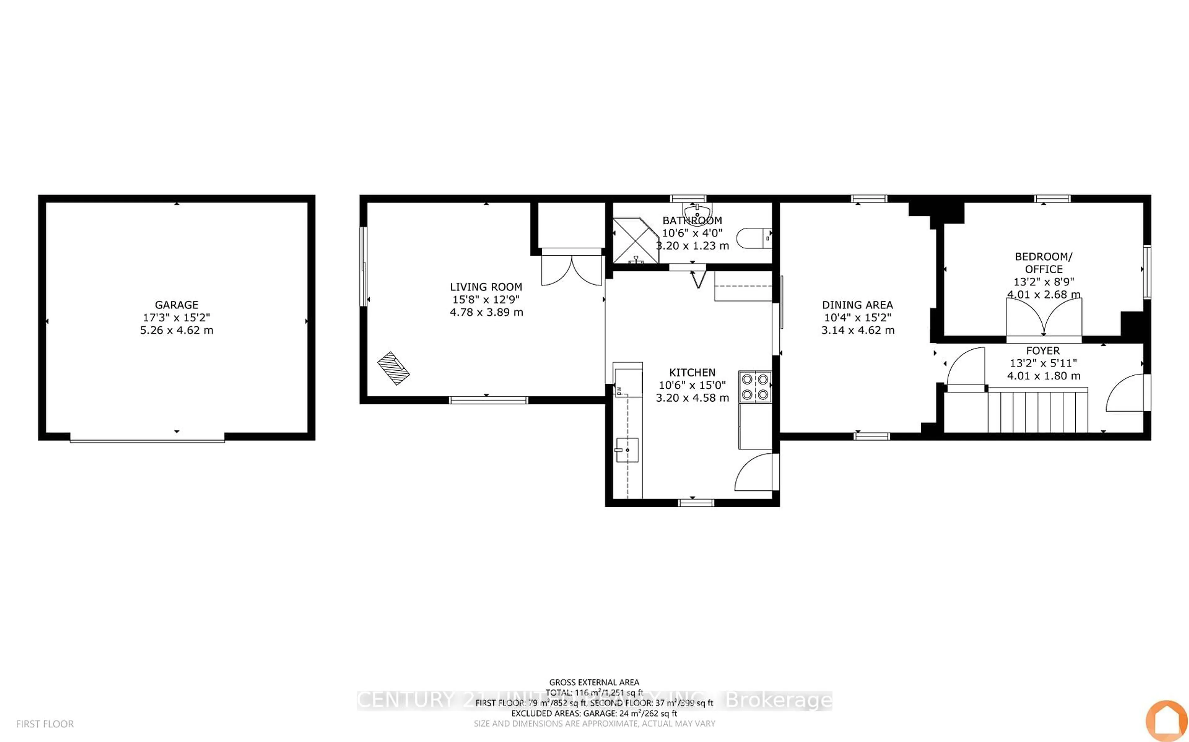Floor plan for 44 Elgin St, Kawartha Lakes Ontario K9V 3W3
