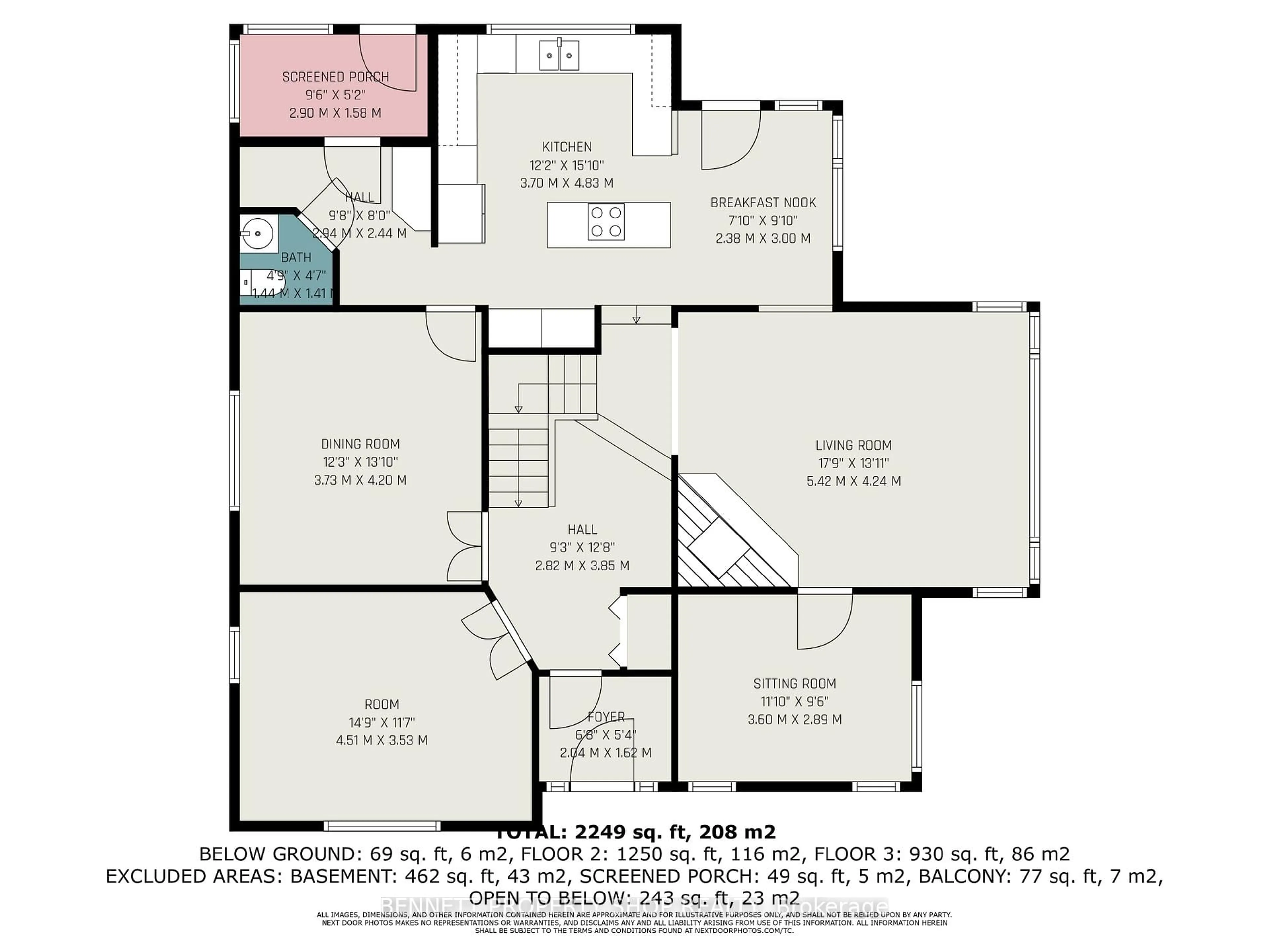 Floor plan for 108 Mohill Cres, Ottawa Ontario K0A 1T0