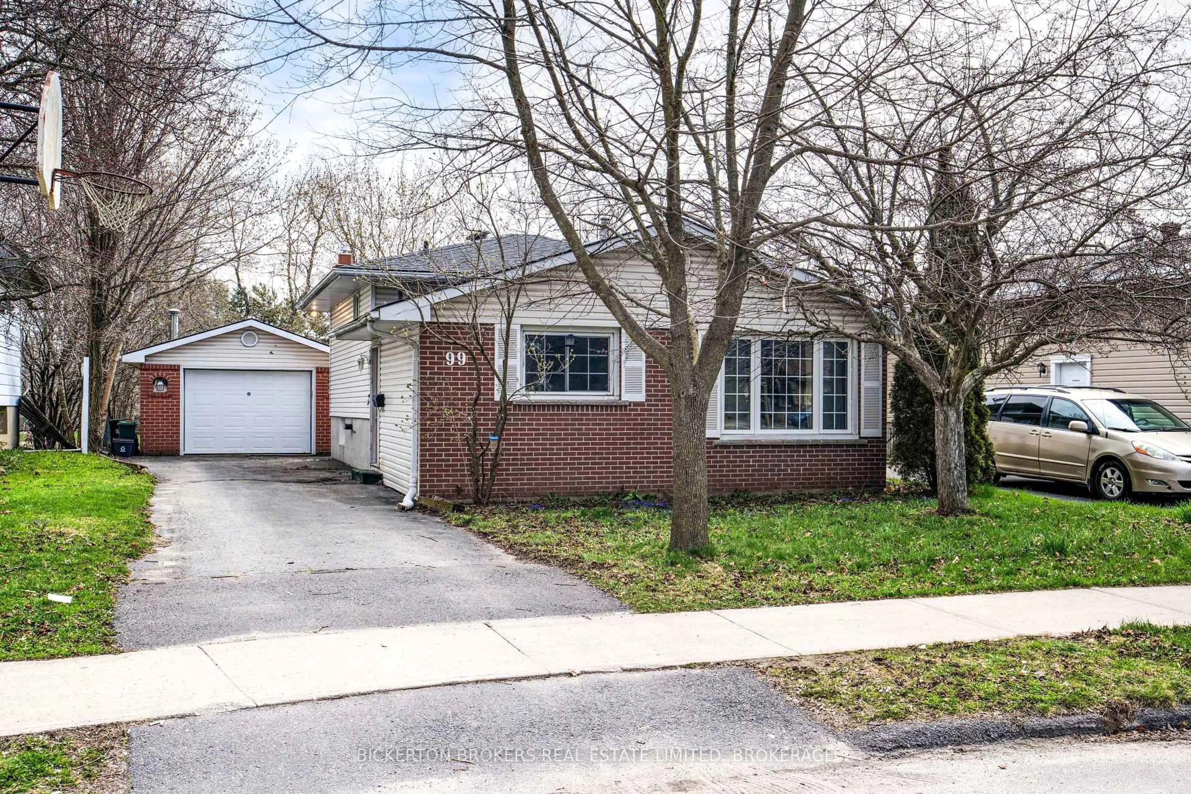 Home with brick exterior material, street for 99 Calderwood Dr, Kingston Ontario K7M 6L5