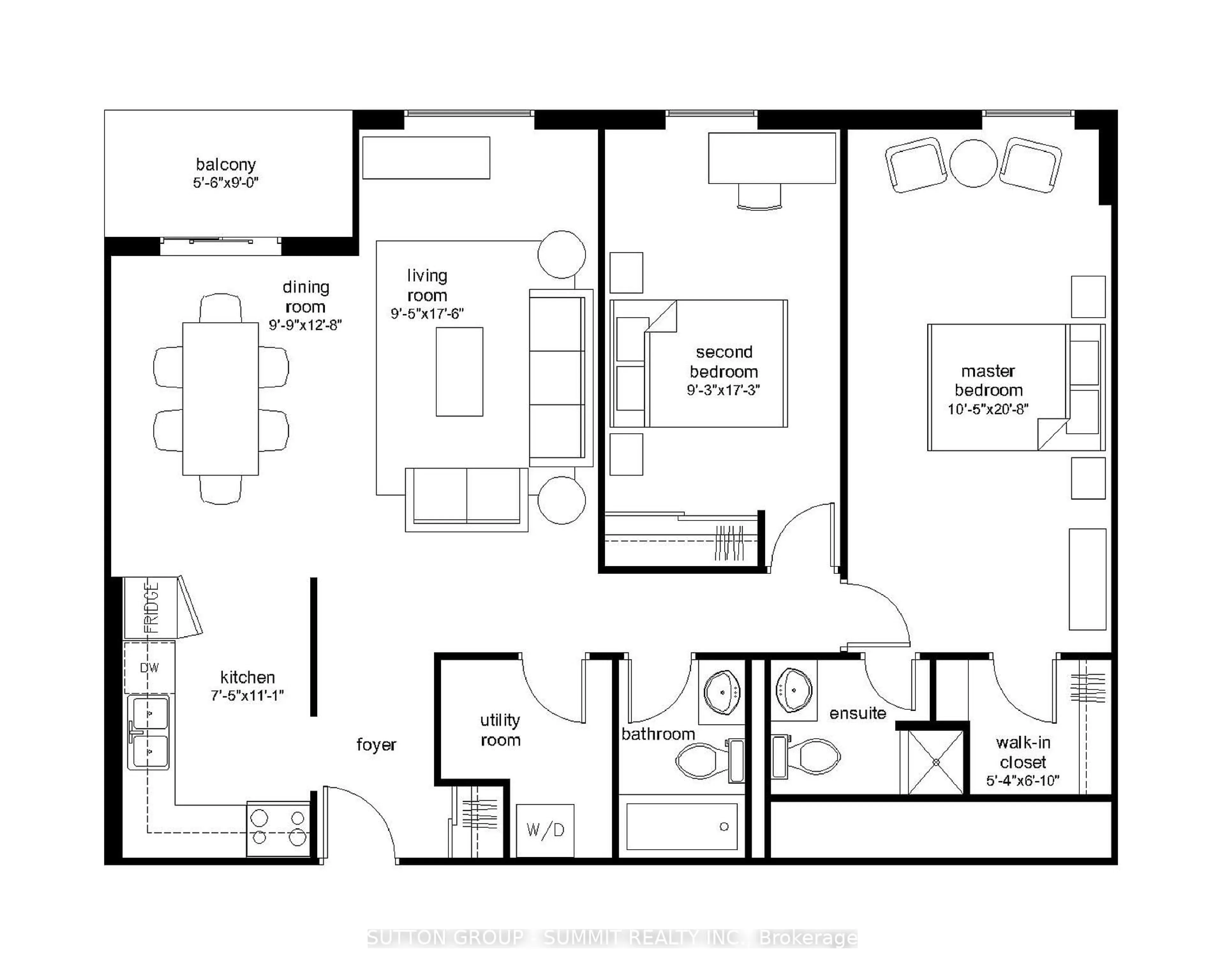Floor plan for 30 Chapman Crt #806, London North Ontario N6G 4Y4