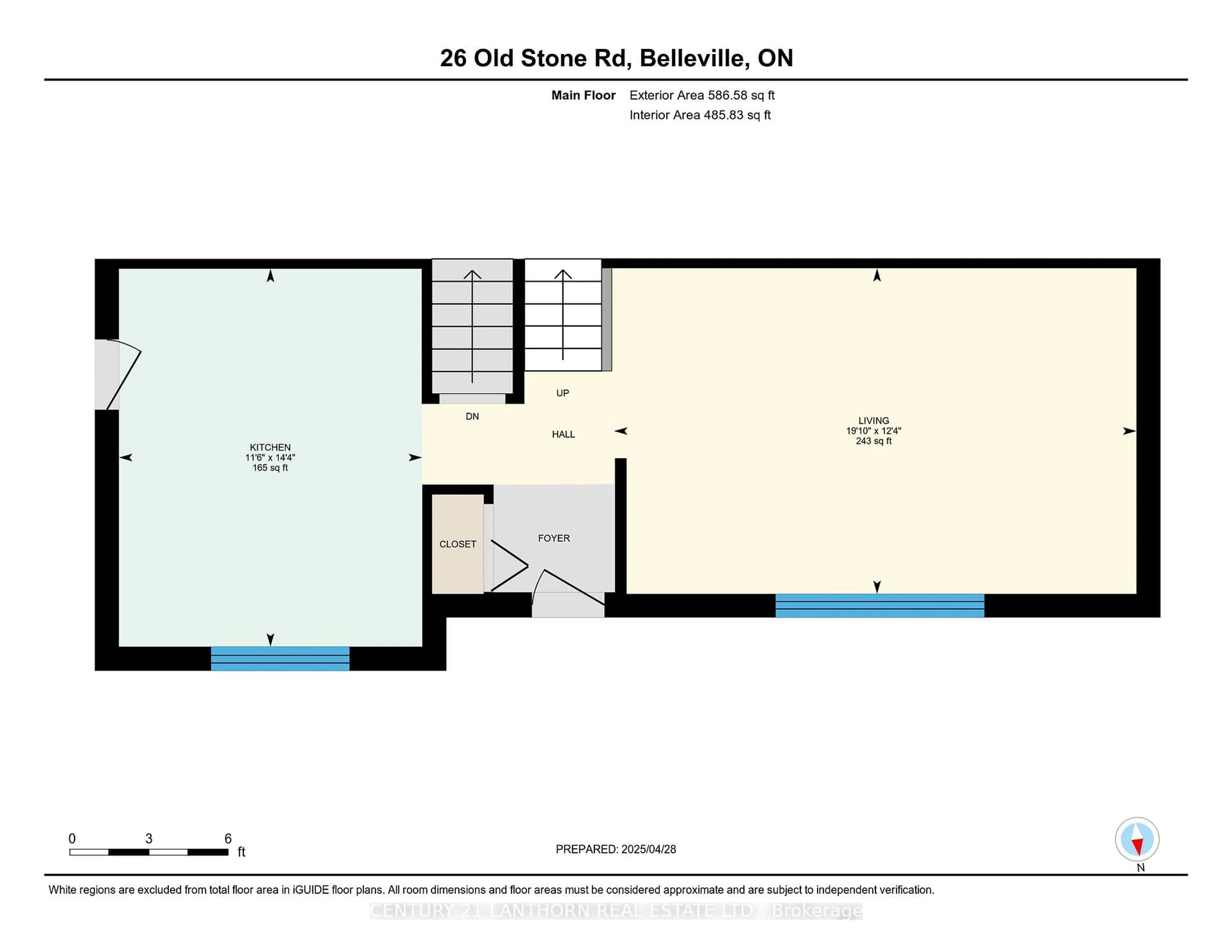 Floor plan for 26 Old Stone Rd, Quinte West Ontario K8R 1E3