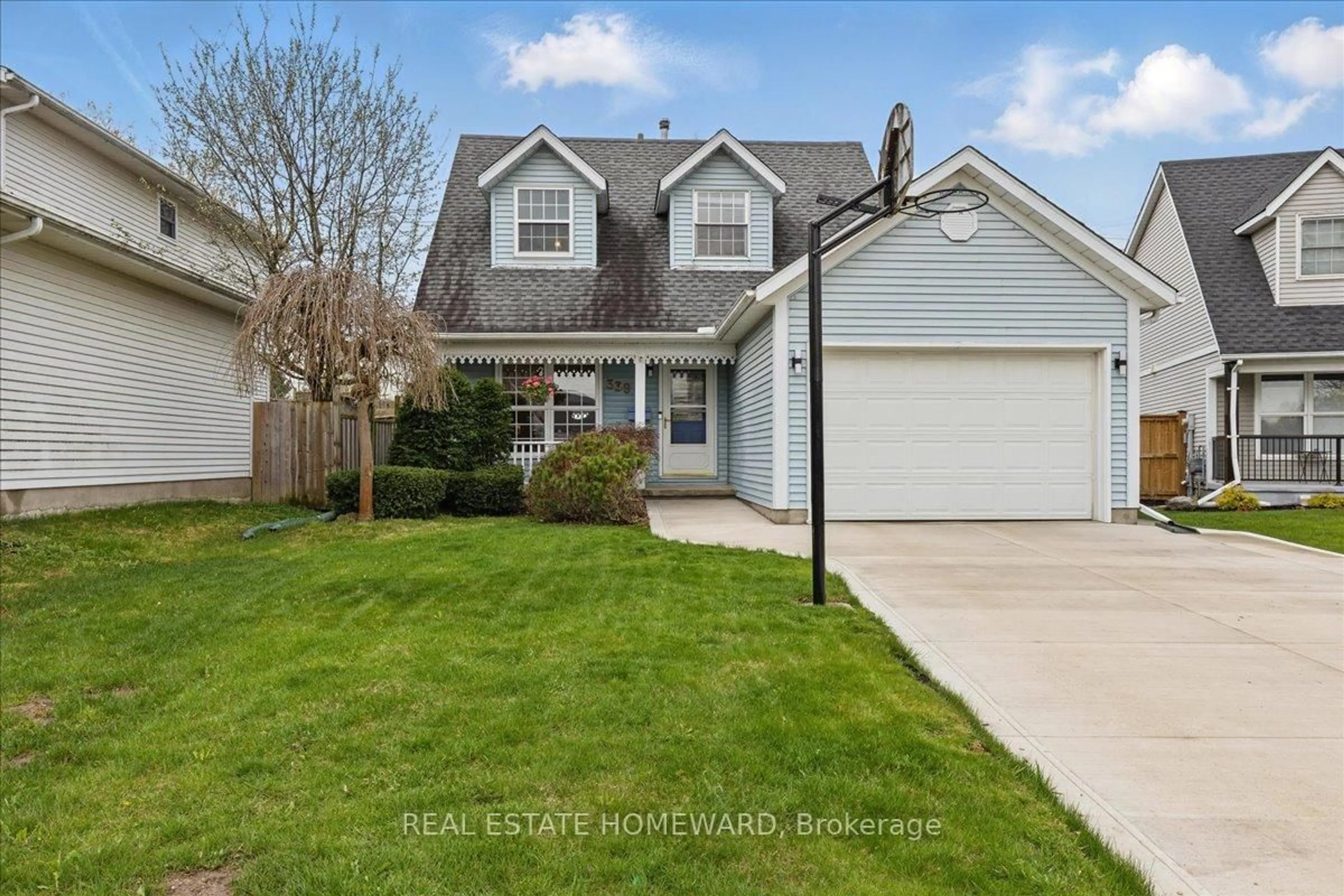 Home with vinyl exterior material, street for 339 Bushview Cres, Waterloo Ontario N2V 2A6