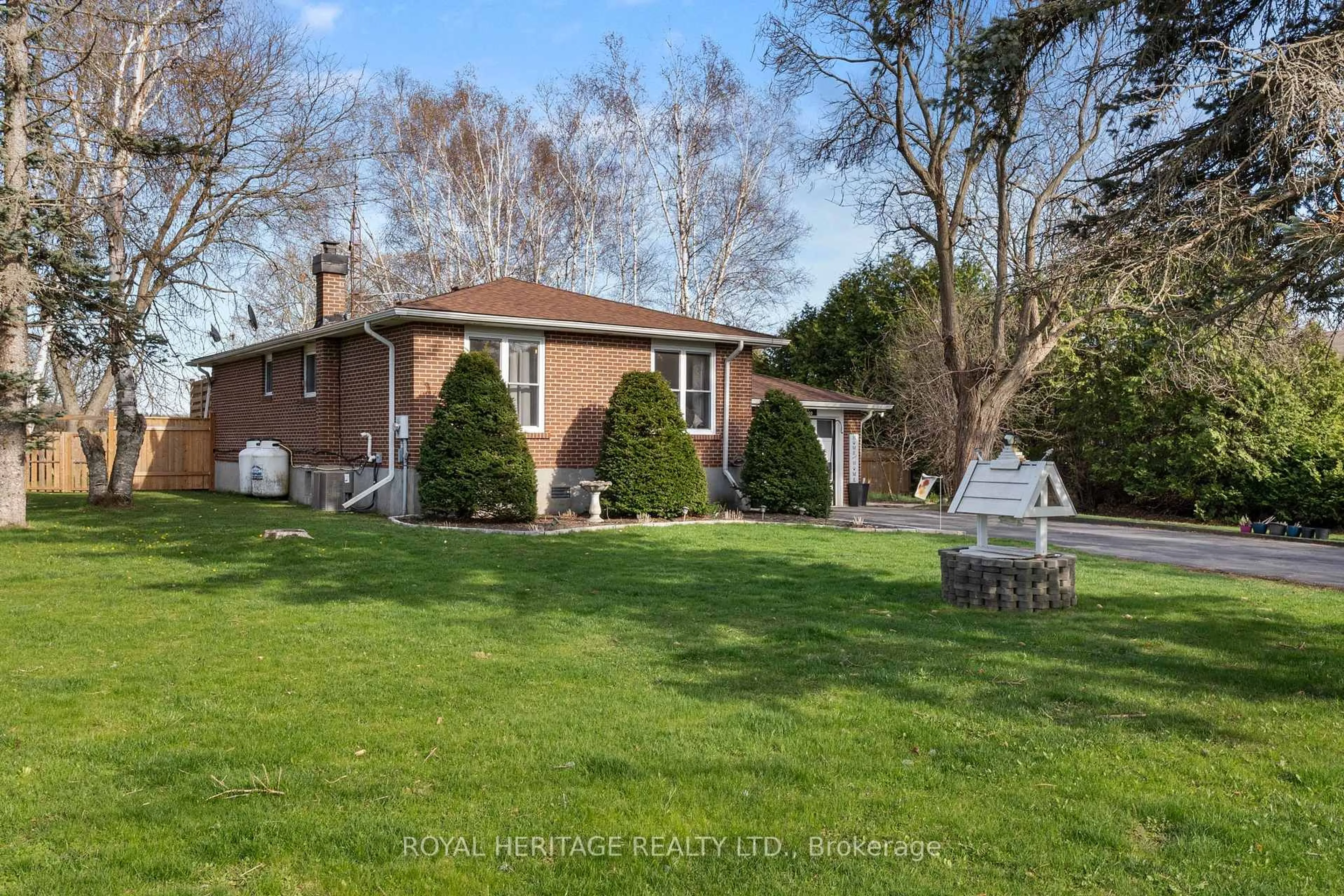 A pic from outside/outdoor area/front of a property/back of a property/a pic from drone, street for 3281 Harwood Rd, Hamilton Township Ontario K0K 1C0