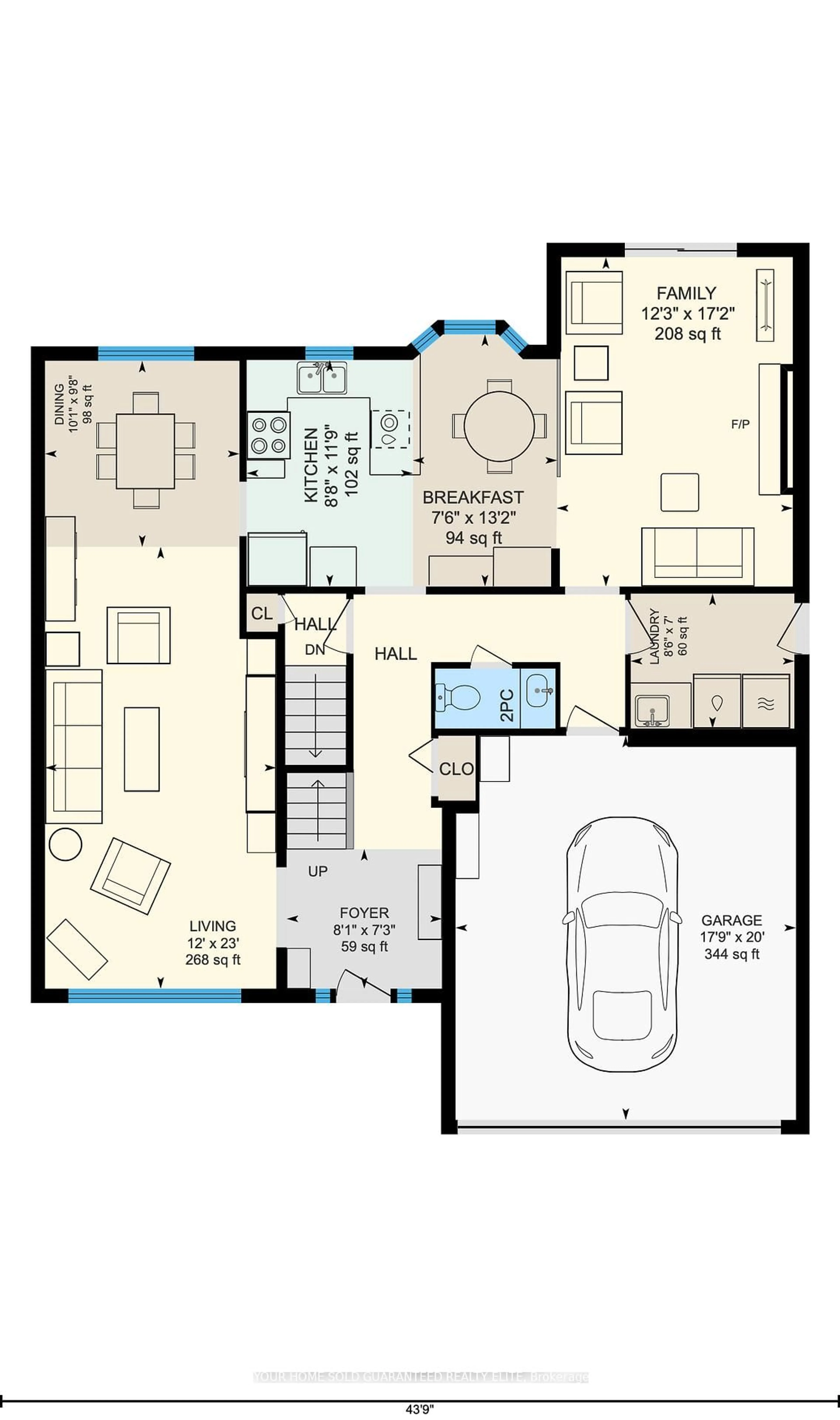 Floor plan for 8 Coupland Crt, Welland Ontario L3C 6M7