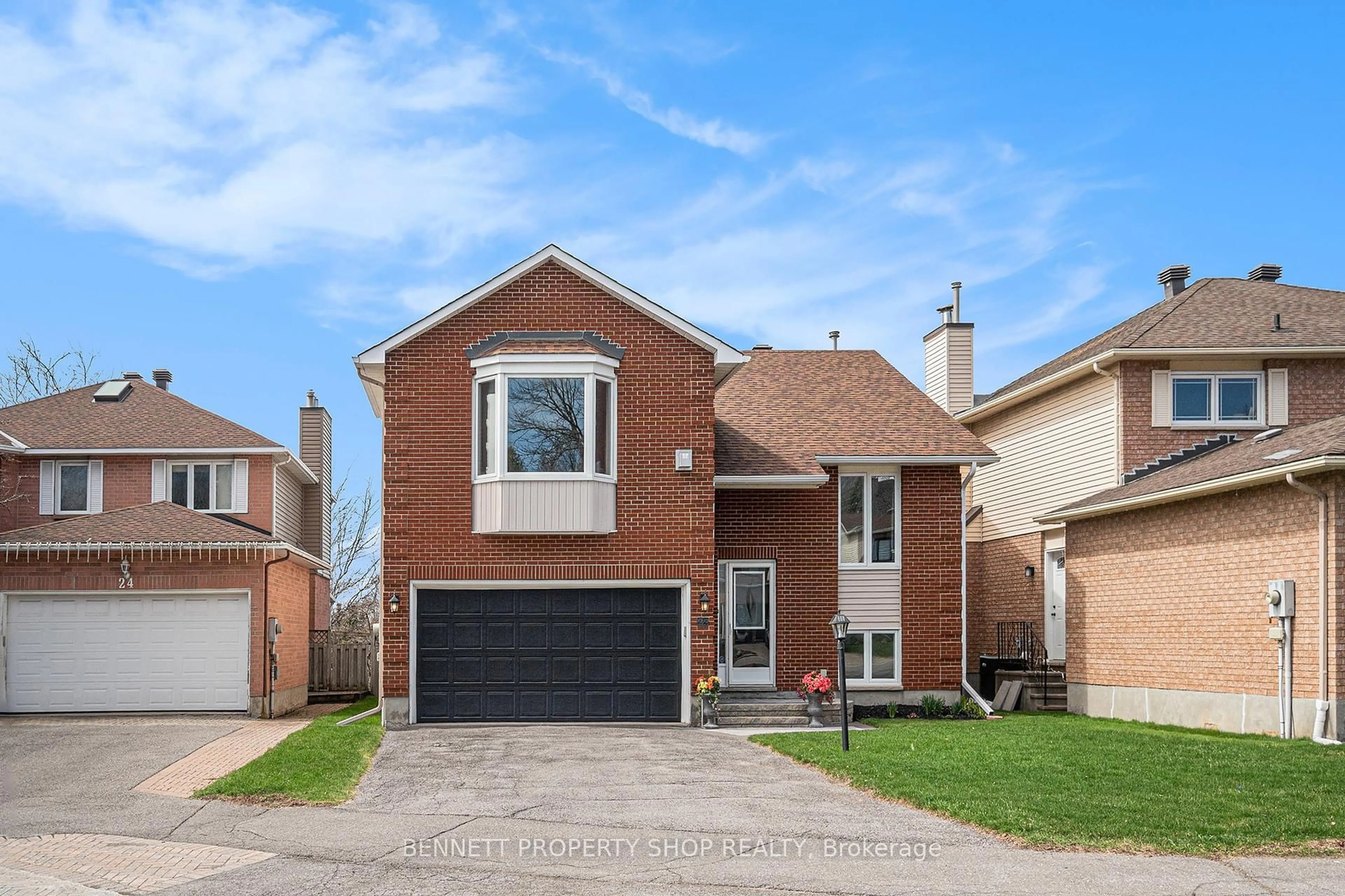 Home with brick exterior material, street for 22 Gesner Crt, Ottawa Ontario K2L 3K1