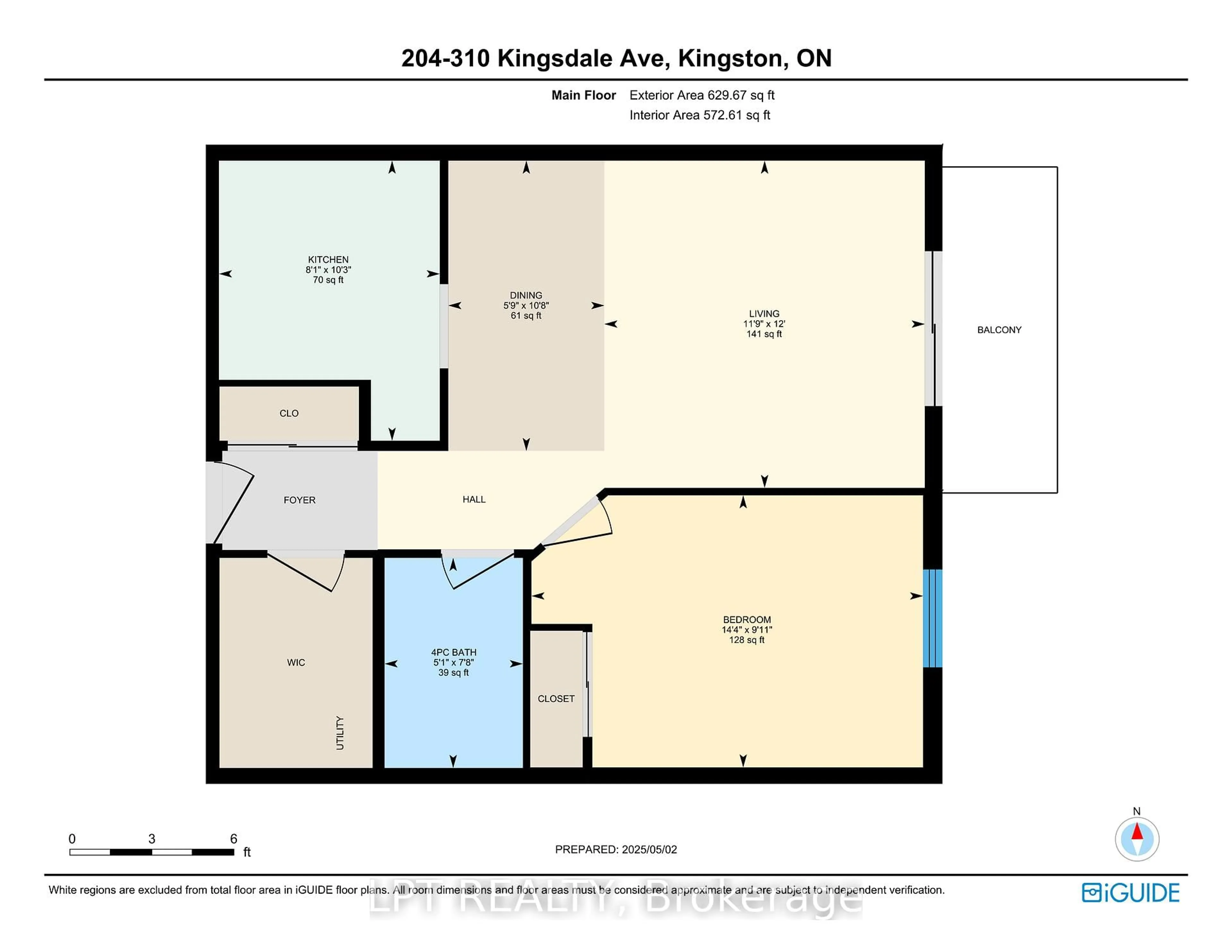 Floor plan for 310 Kingsdale Ave #204, Kingston Ontario K7M 8S1
