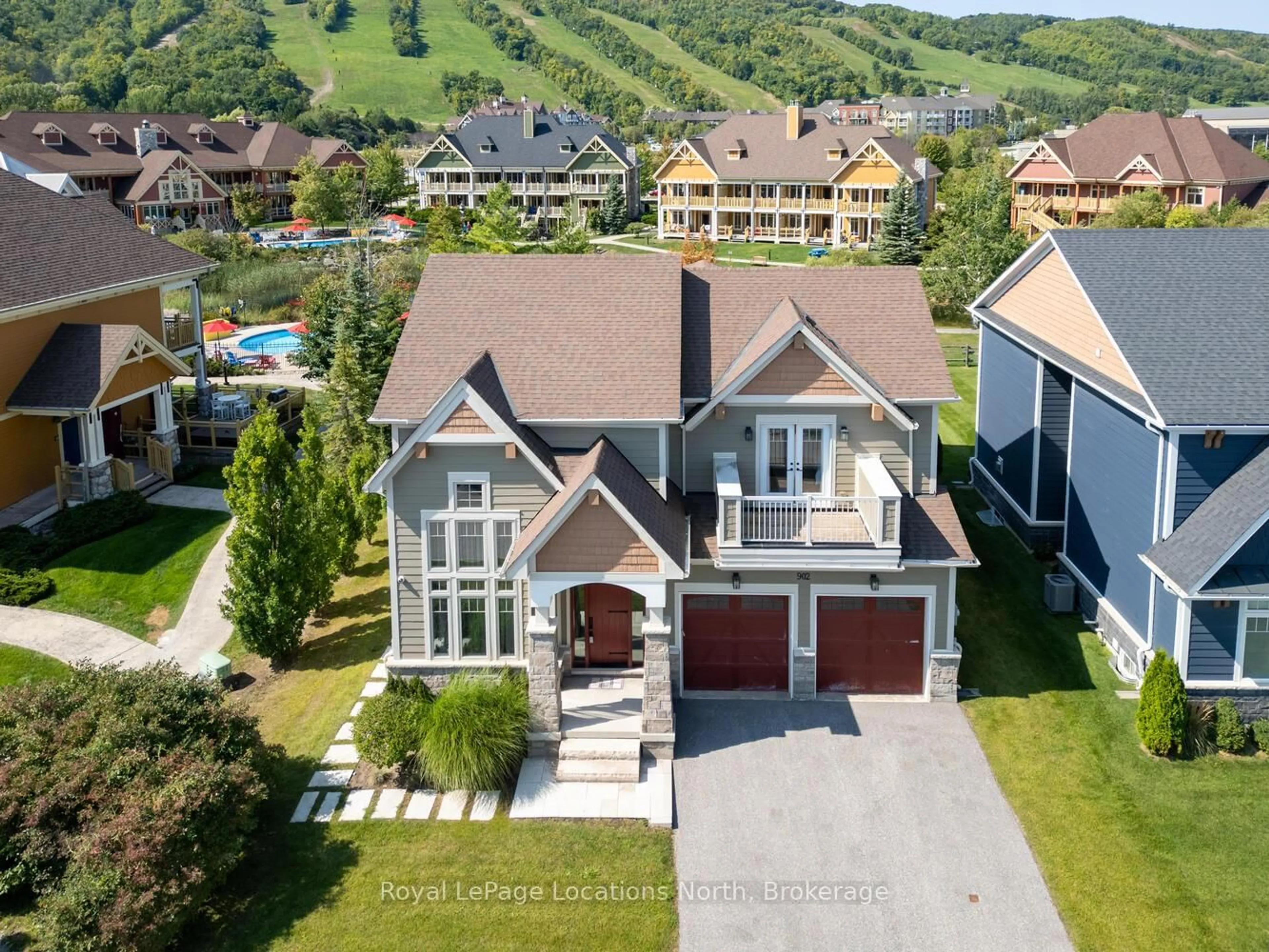 A pic from outside/outdoor area/front of a property/back of a property/a pic from drone, mountain view for 277 JOZO WEIDER Blvd #902, Blue Mountains Ontario L9Y 1V0