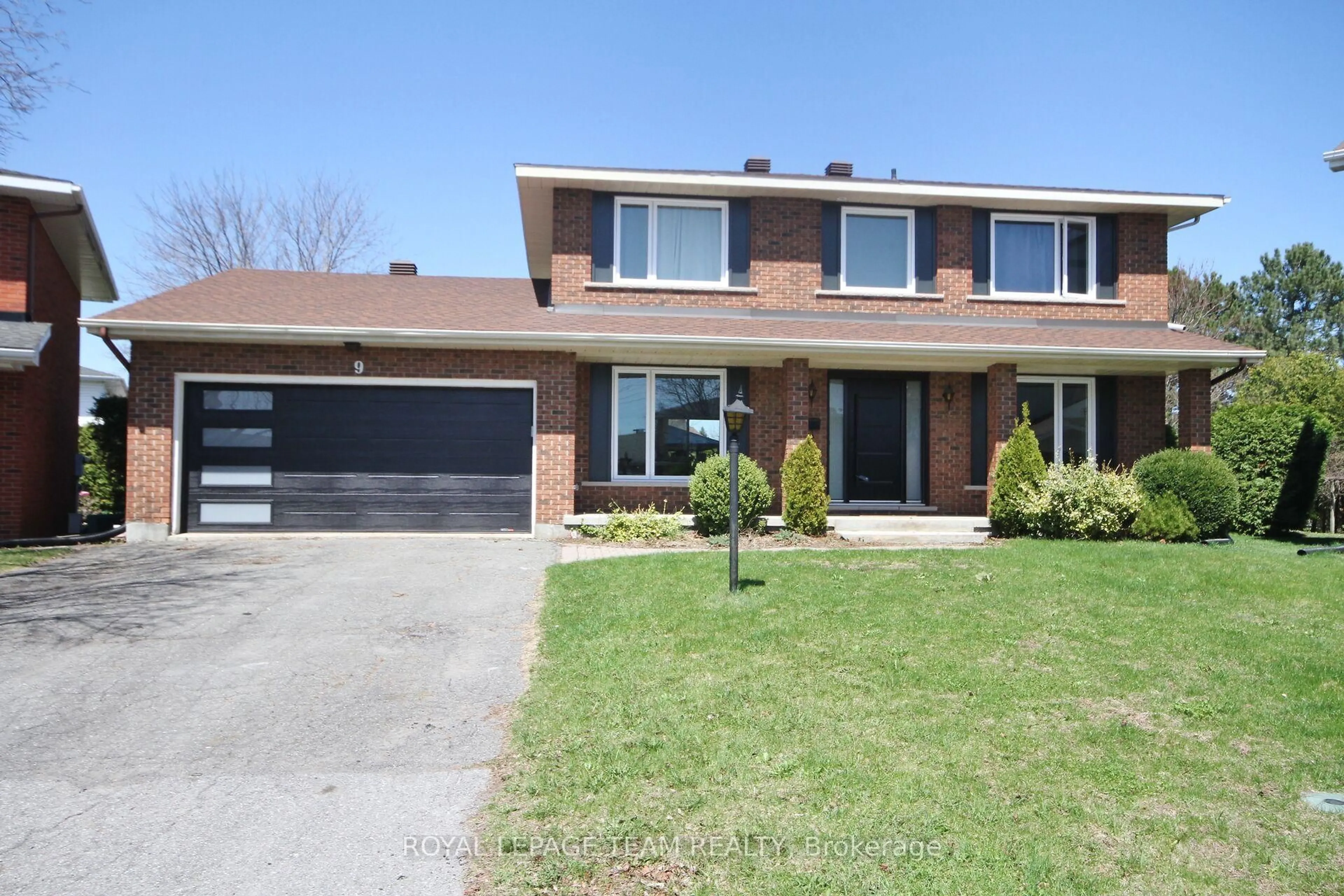 Home with brick exterior material, street for 9 Strathearn Crt, Ottawa Ontario K2G 4L7