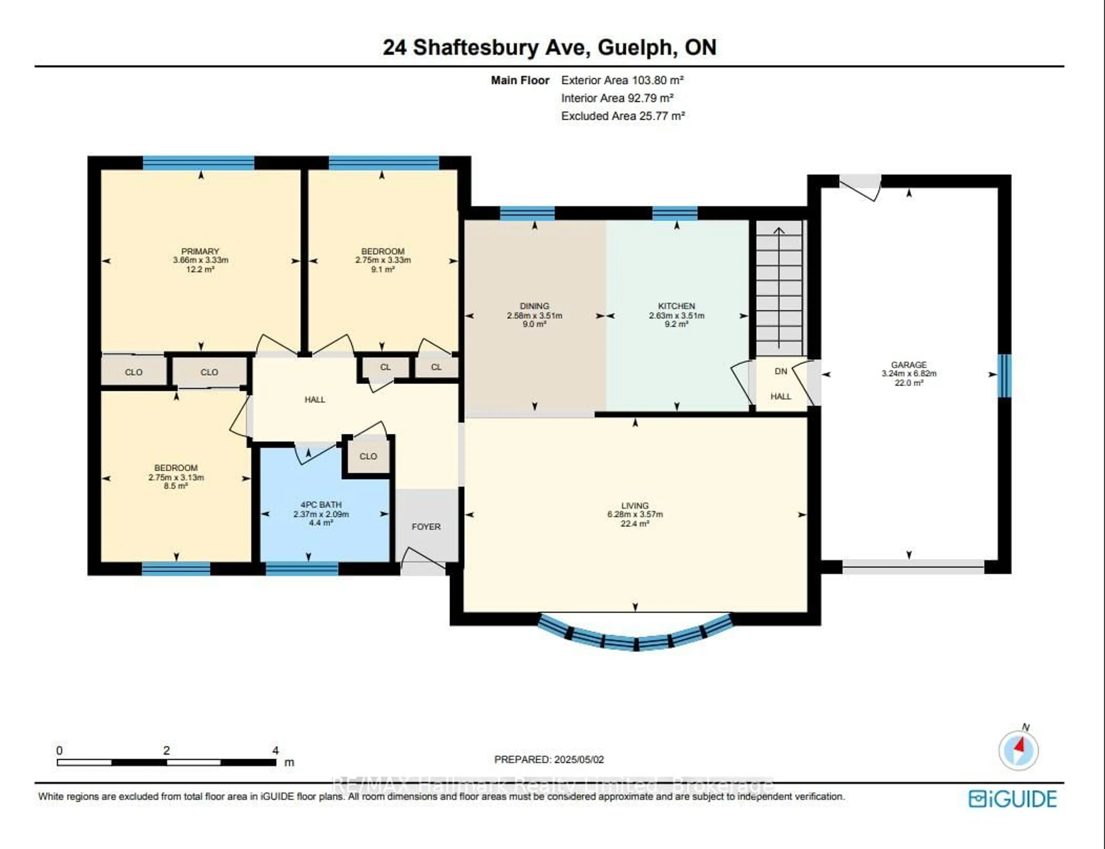 Floor plan for 24 Shaftesbury Ave, Guelph Ontario N1E 1K5