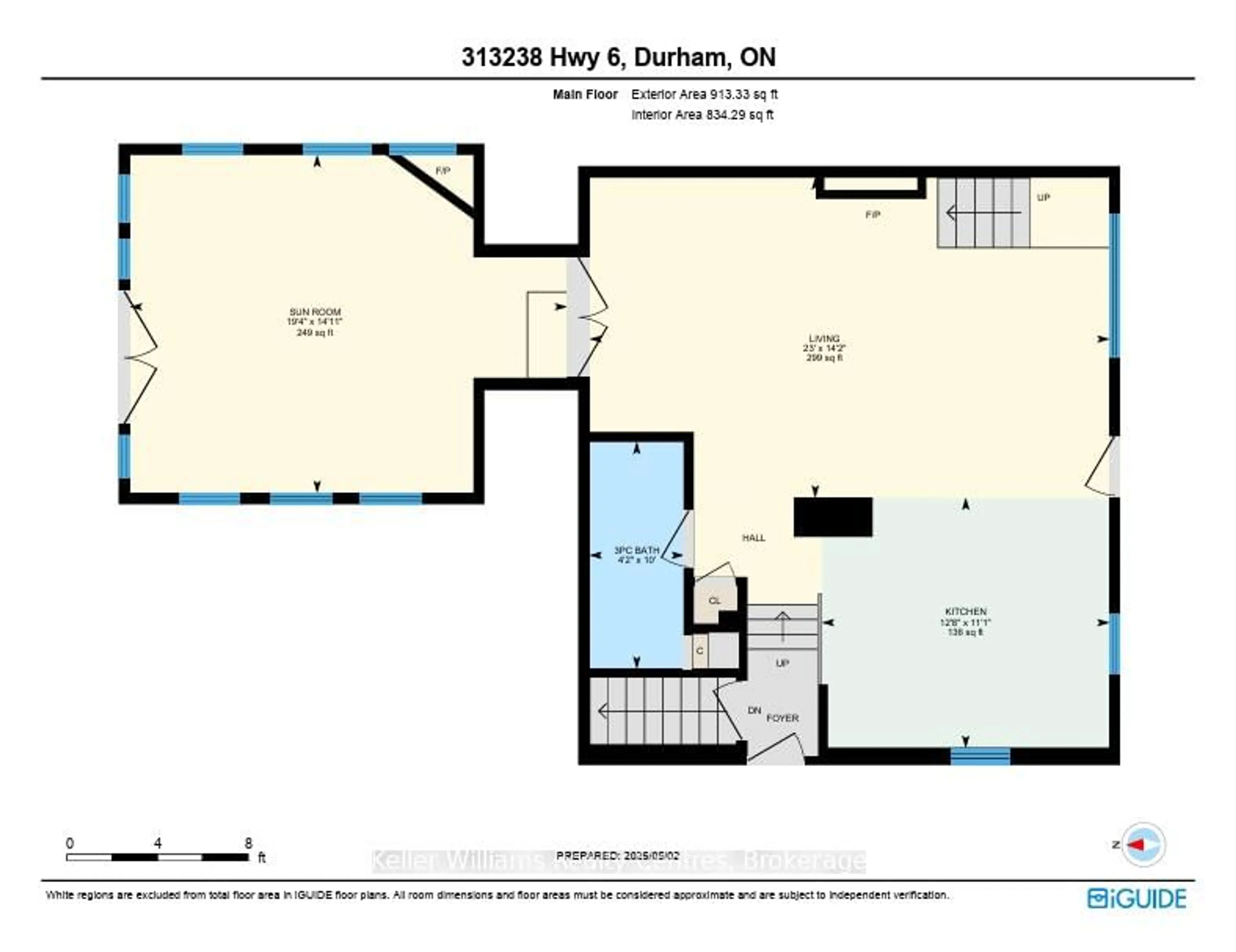 Floor plan for 313238 Highway 6 Highway, West Grey Ontario N0G 1R0