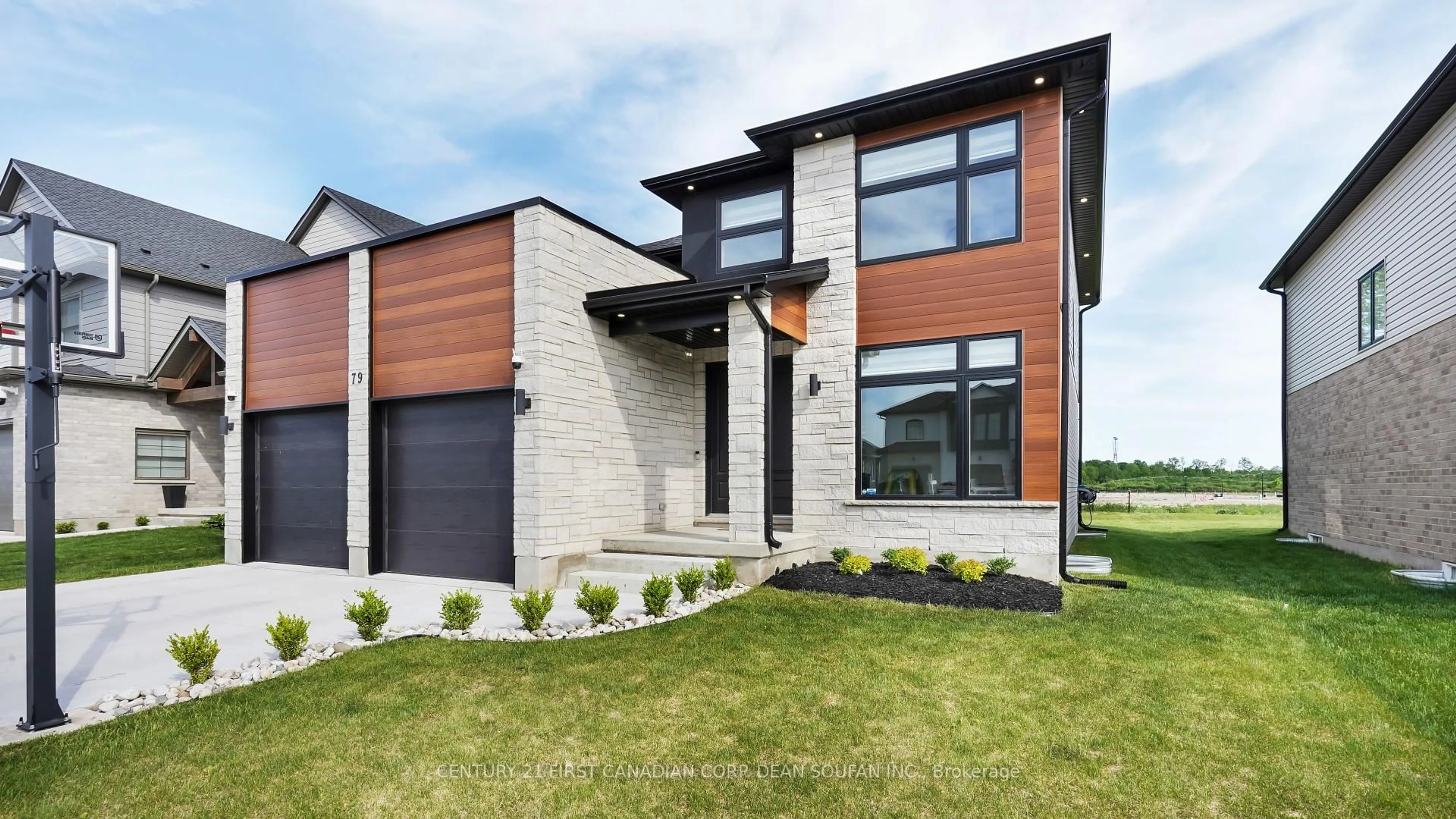 Home with brick exterior material, street for 79 OPTIMIST Dr, Southwold Ontario N5P 0G3