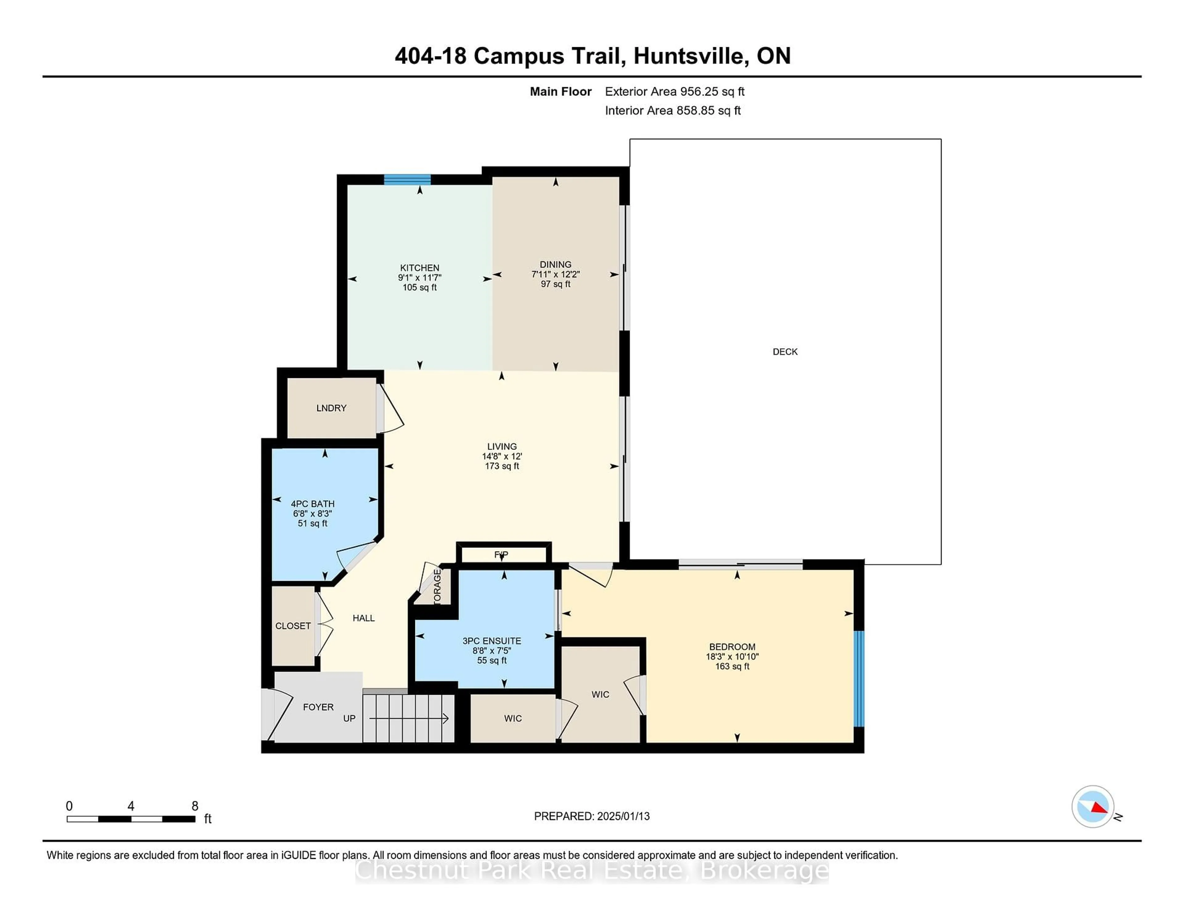 Floor plan for 18 Campus Tr #404, Huntsville Ontario P1H 0K2