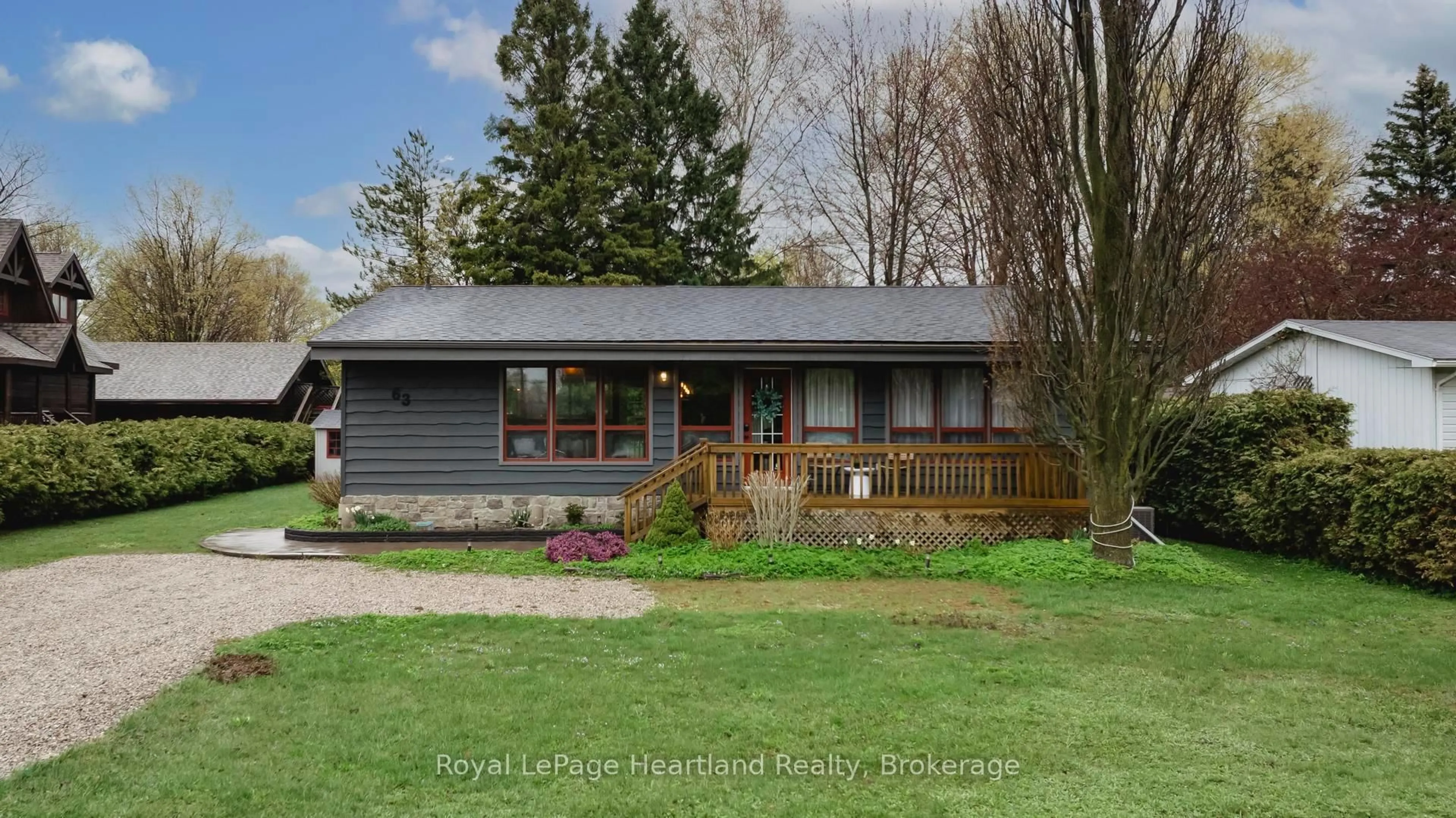 Home with vinyl exterior material, street for 63 Victoria St, Bluewater Ontario N0M 1G0
