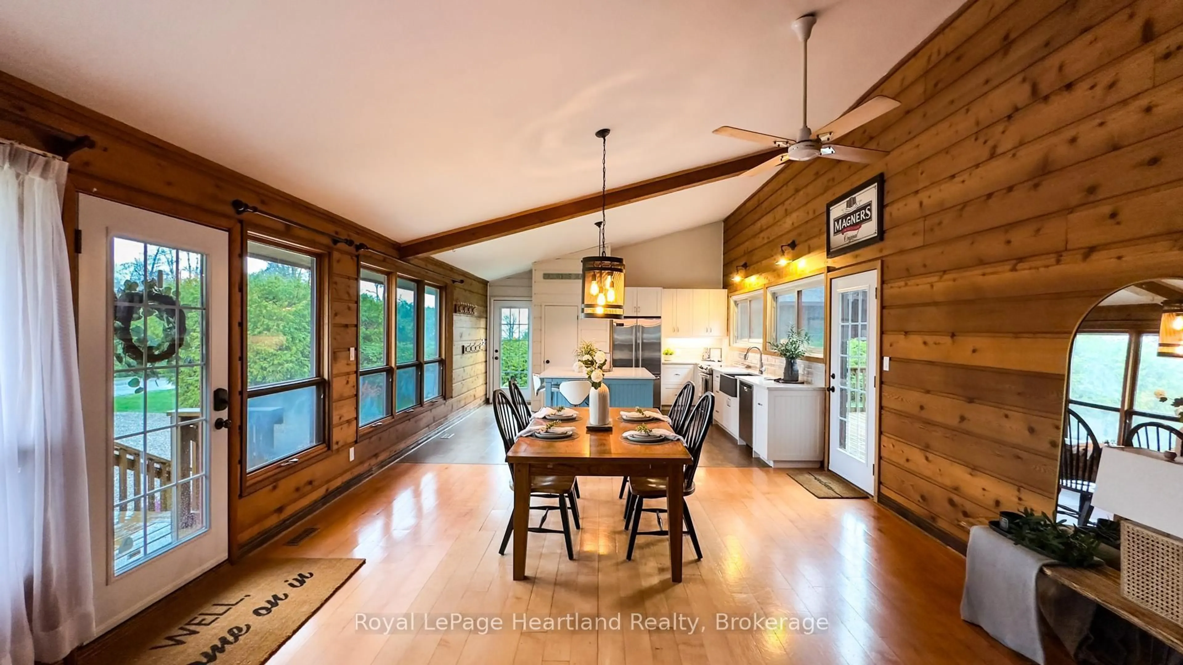 Open concept kitchen, wood/laminate floor for 63 Victoria St, Bluewater Ontario N0M 1G0
