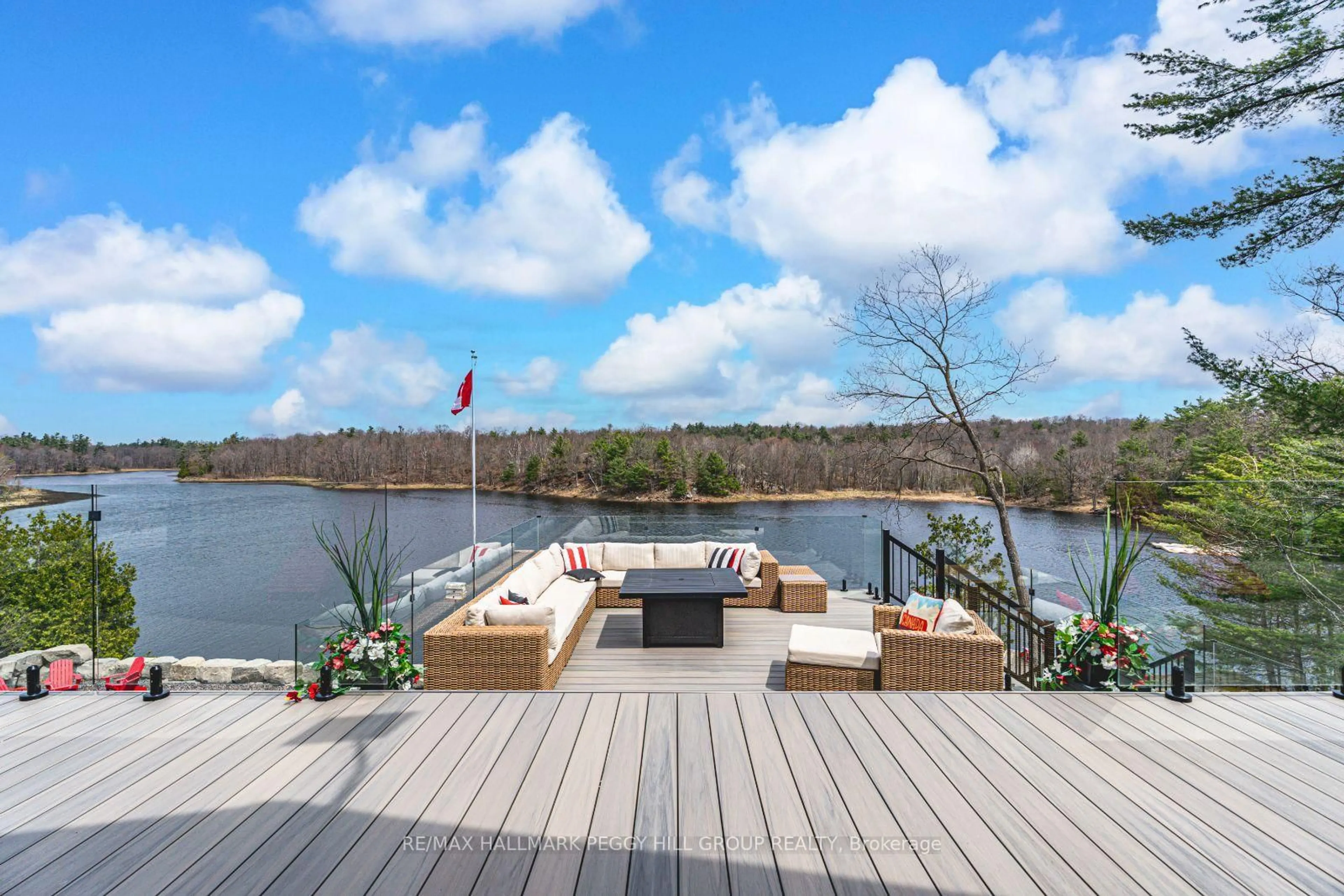 Patio, water/lake/river/ocean view for 83 Walkway Rd, Georgian Bay Ontario L0K 1S0