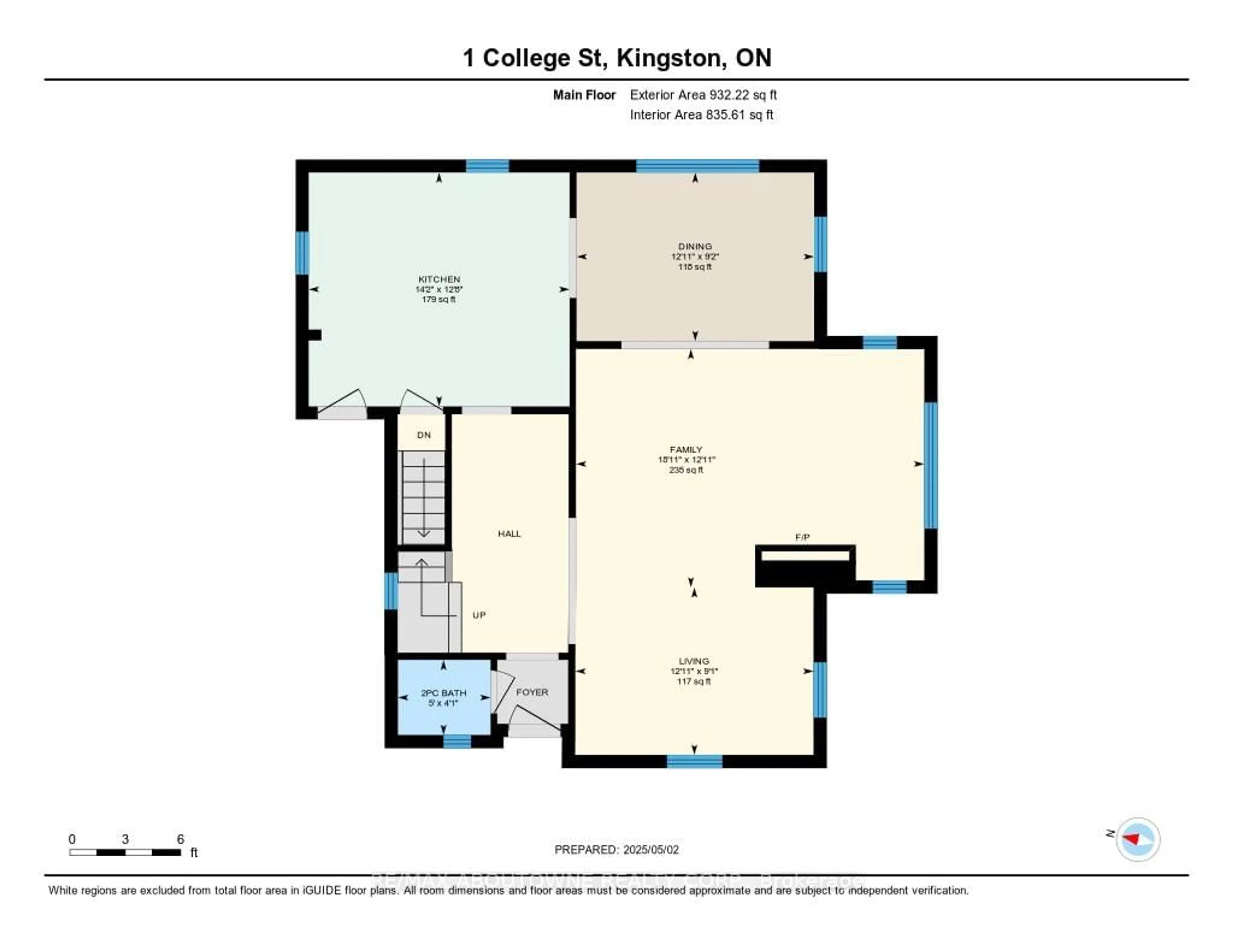 Floor plan for 1 College St, Kingston Ontario K7L 4L5