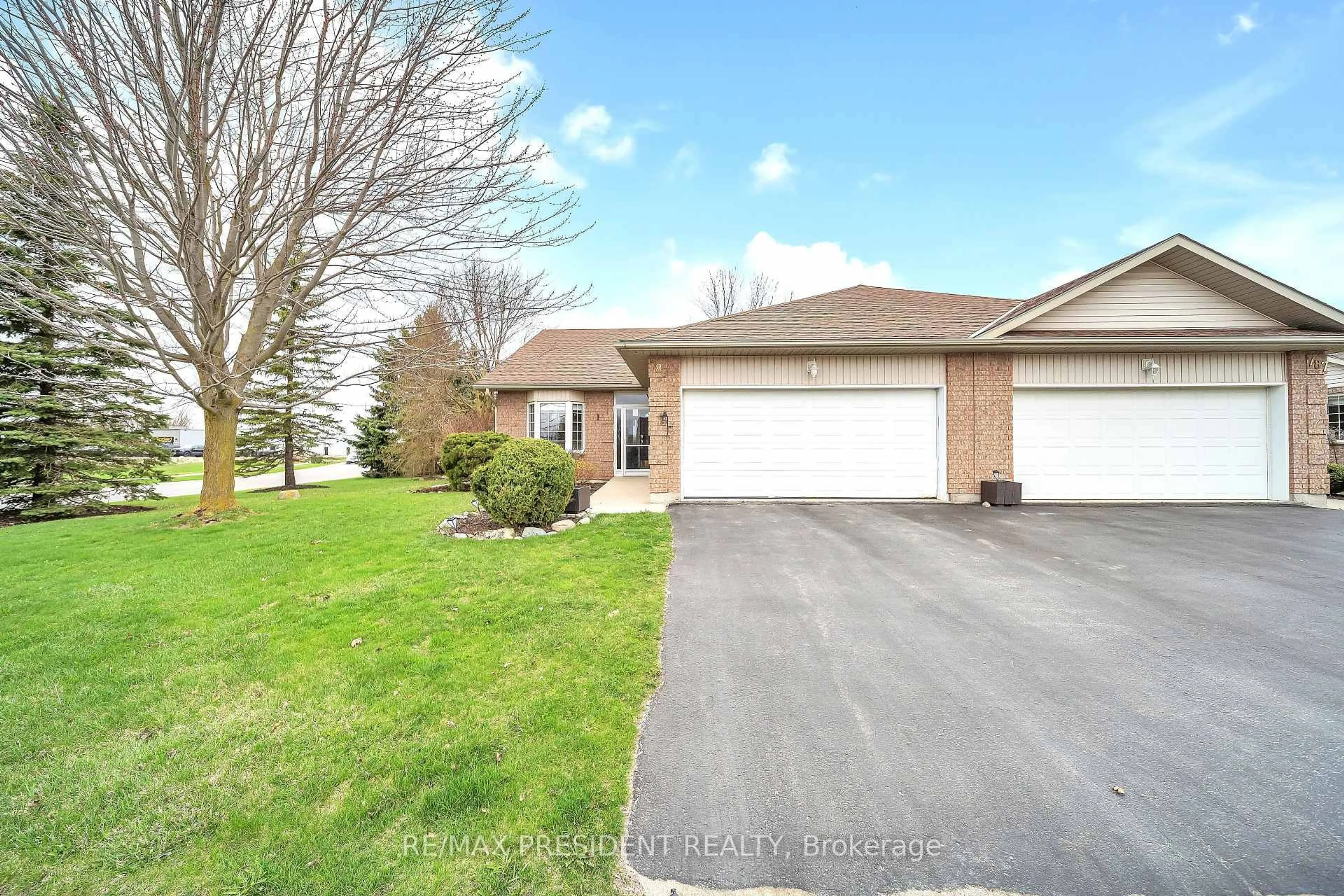 A pic from outside/outdoor area/front of a property/back of a property/a pic from drone, street for 789 Brock St, North Perth Ontario N4W 3T4