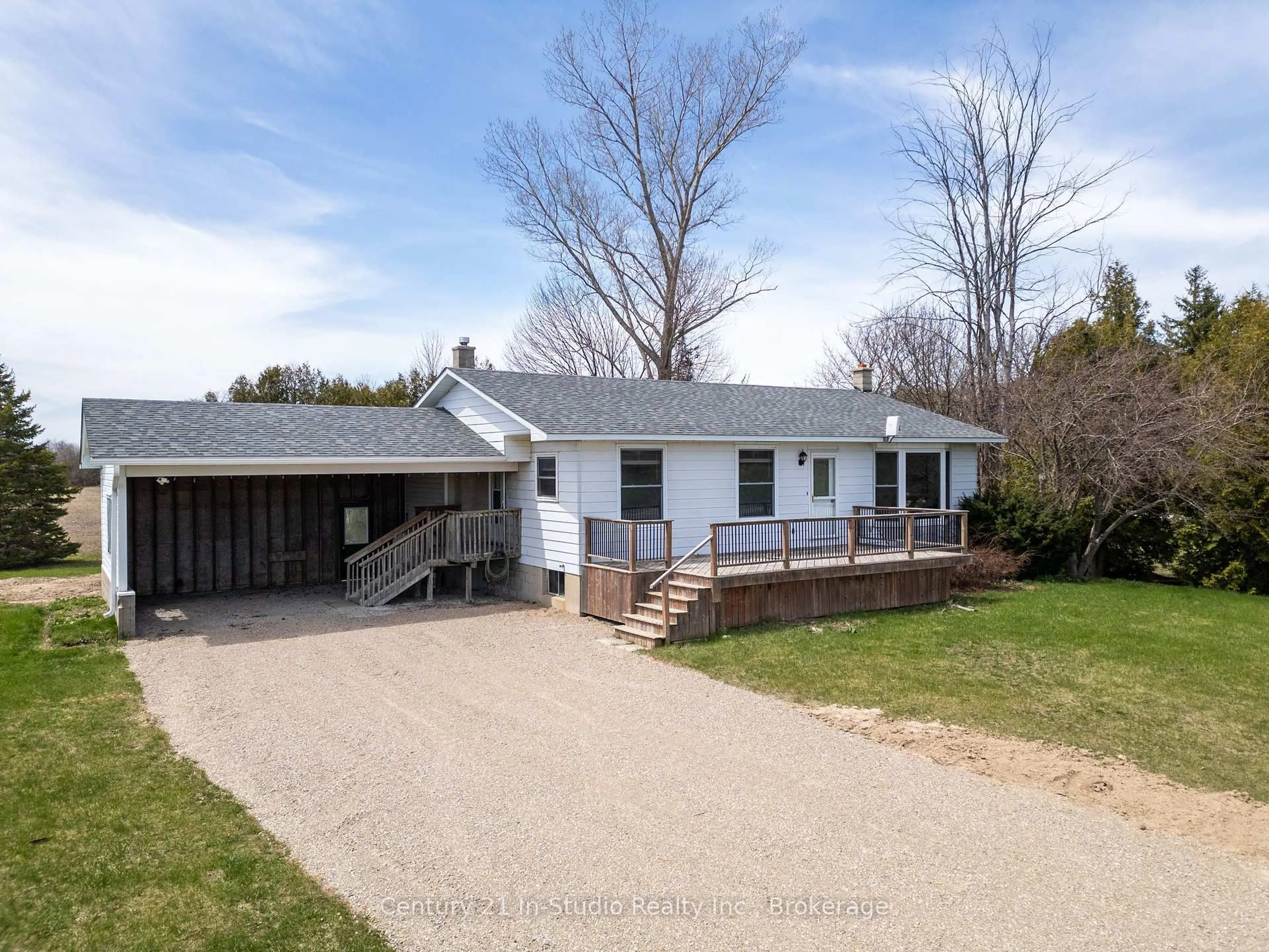 A pic from outside/outdoor area/front of a property/back of a property/a pic from drone, street for 1185 Highway 6 N/A, South Bruce Peninsula Ontario N0H 2T0
