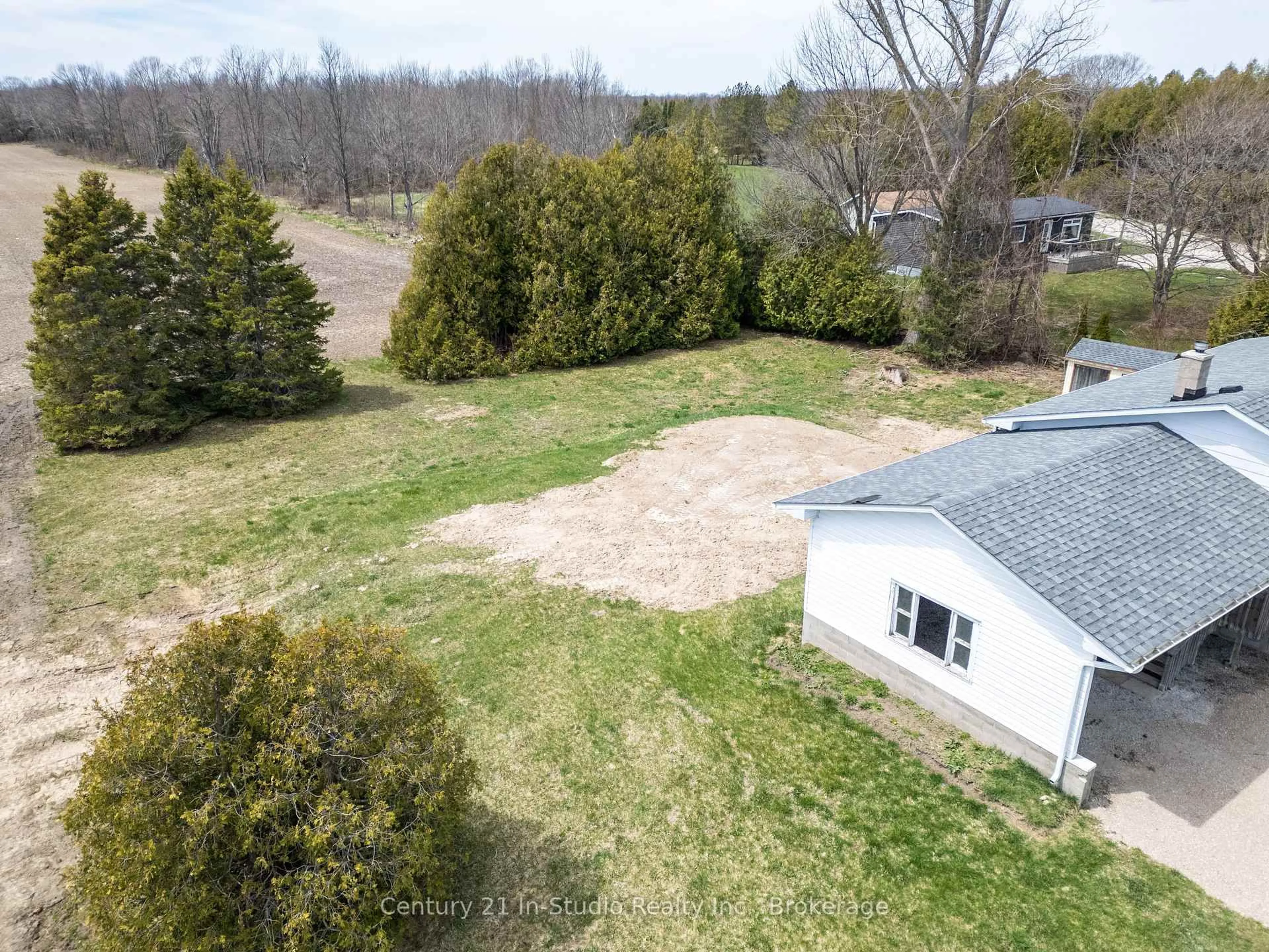 A pic from outside/outdoor area/front of a property/back of a property/a pic from drone, unknown for 1185 Highway 6 N/A, South Bruce Peninsula Ontario N0H 2T0