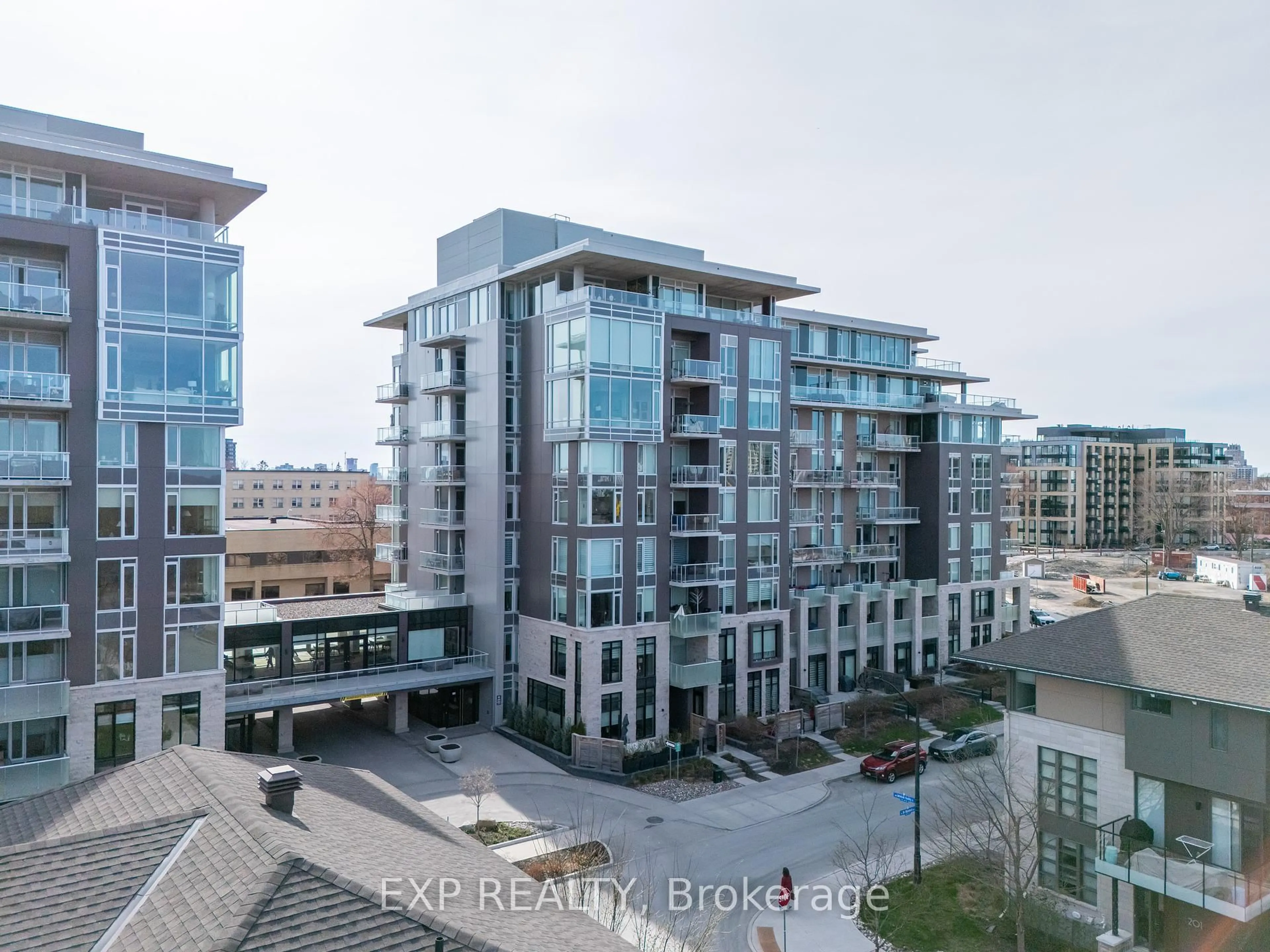 A pic from outside/outdoor area/front of a property/back of a property/a pic from drone, city buildings view from balcony for 570 De Mazenod Ave Ave #209, Ottawa Ontario K1S 5X2