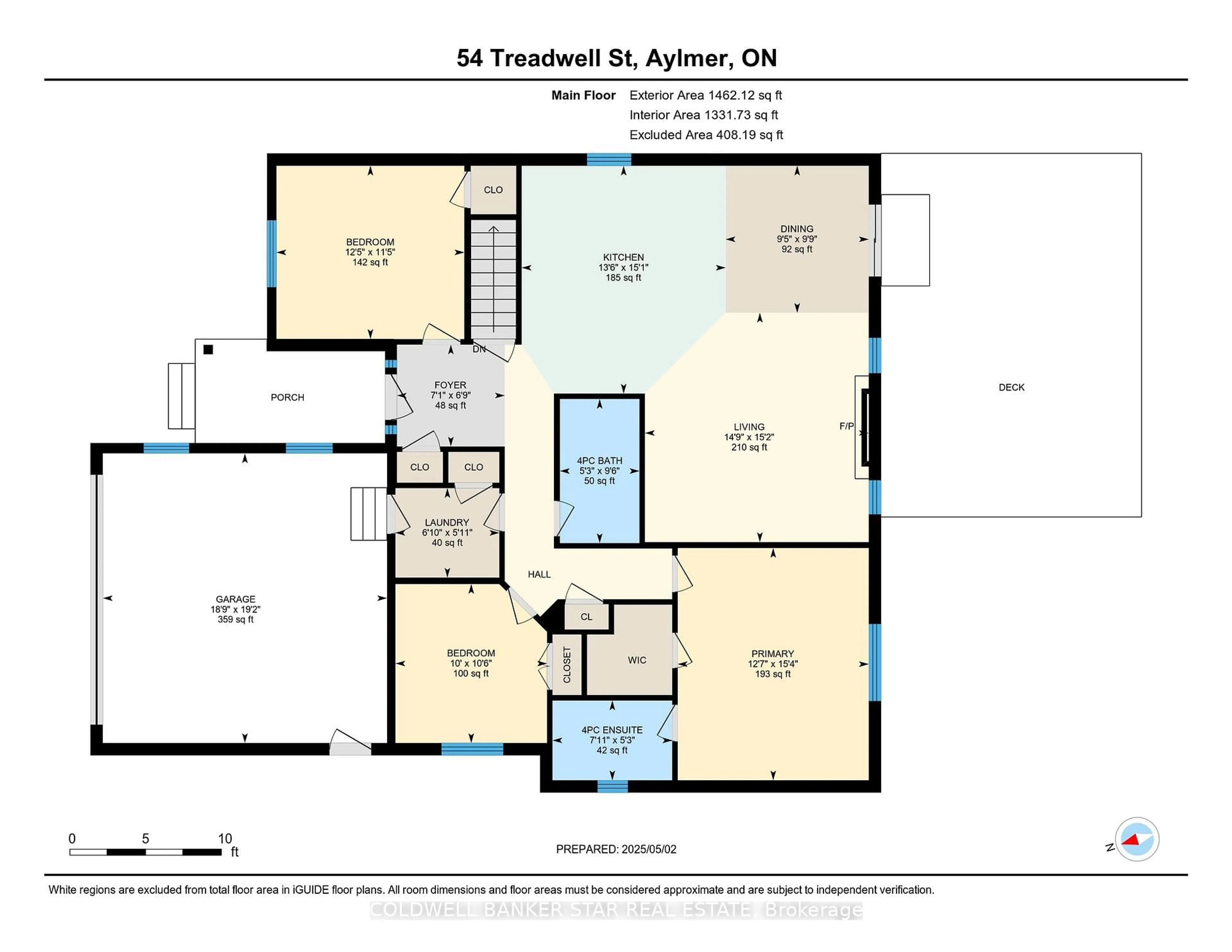 Floor plan for 54 Treadwell St, Aylmer Ontario N5H 3J5