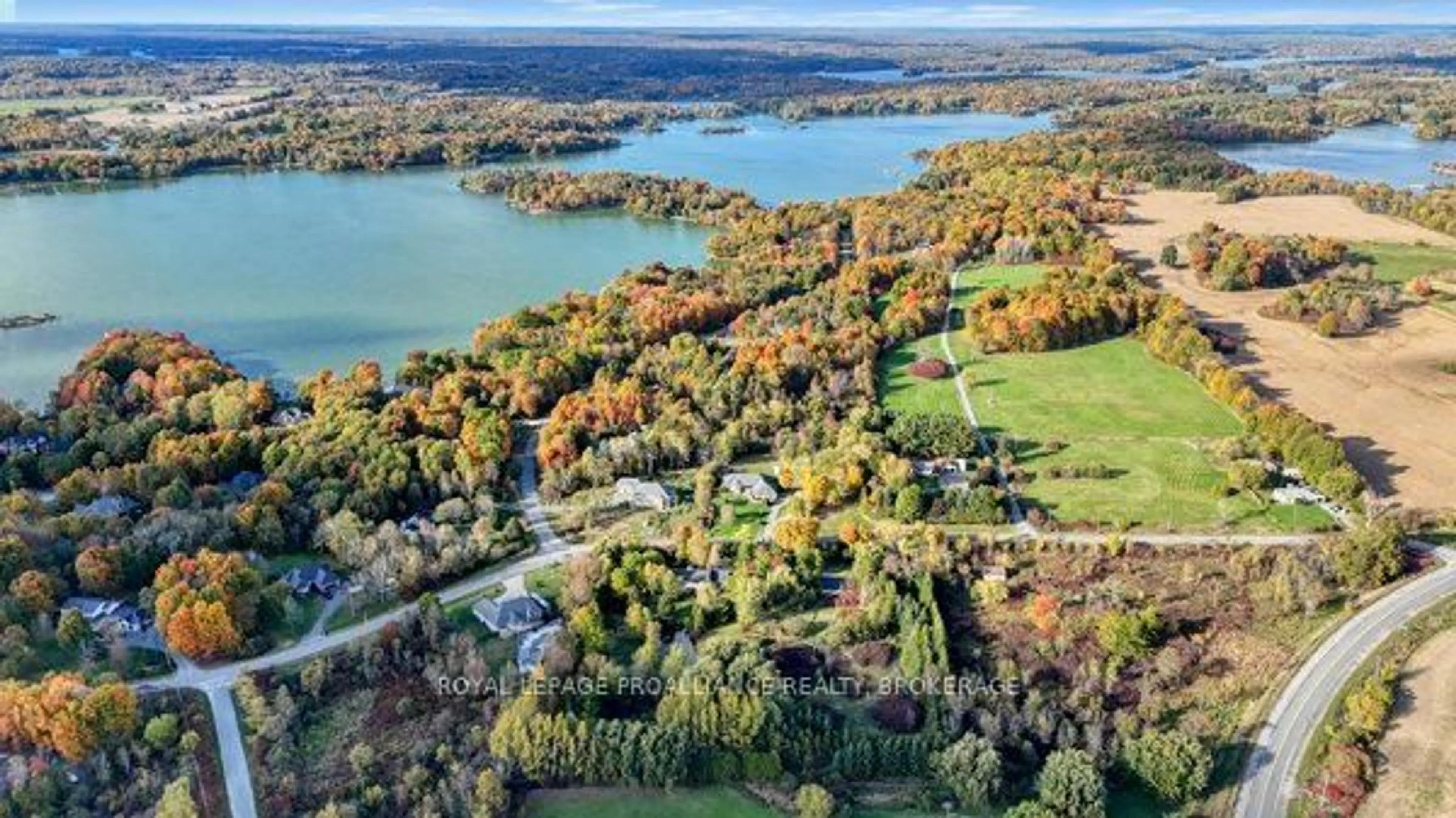 A pic from outside/outdoor area/front of a property/back of a property/a pic from drone, water/lake/river/ocean view for 1733 Hitchcock Dr, Inverary Ontario K0H 1X0