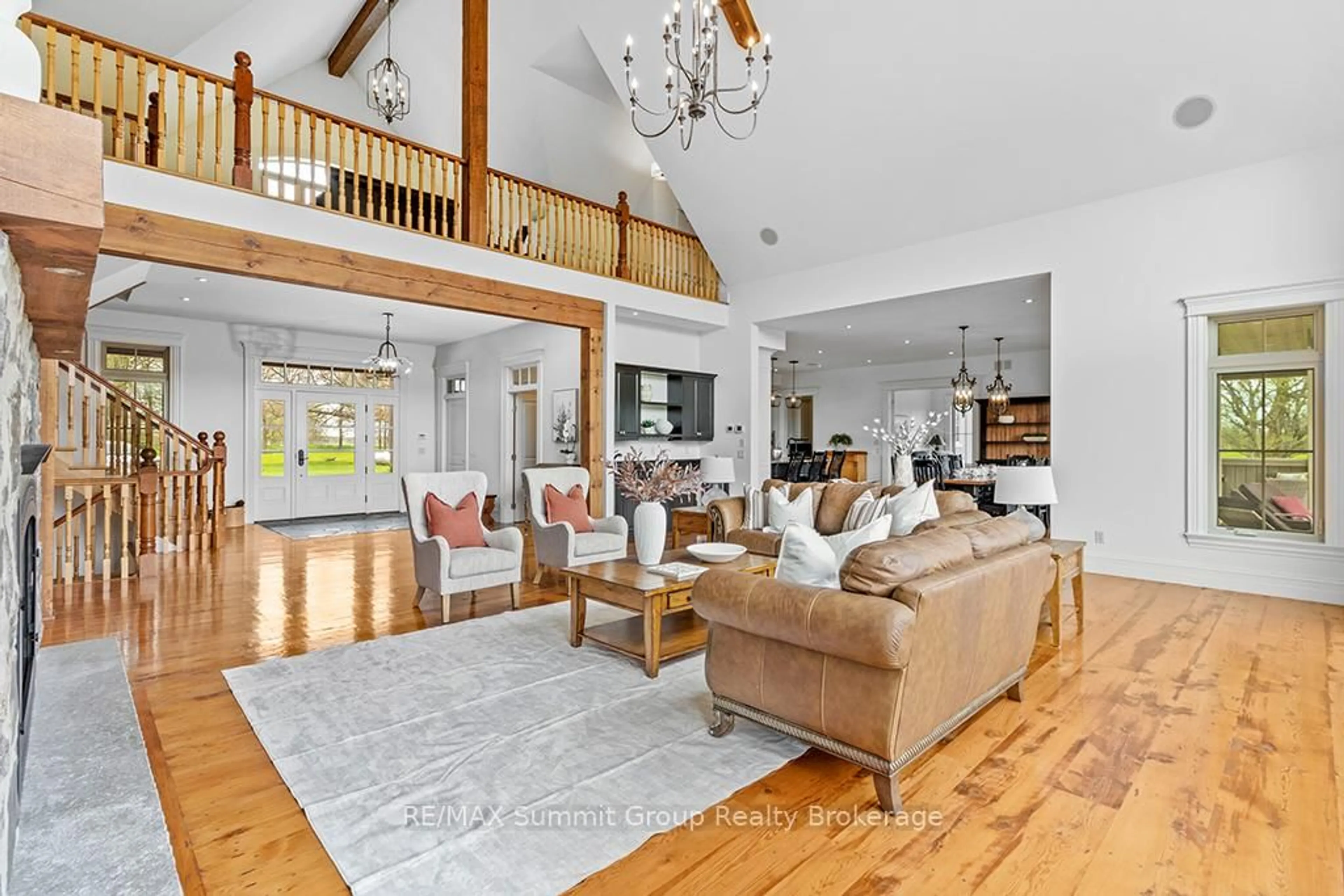 Living room with furniture, wood/laminate floor for 194109 GREY ROAD 13 N/A, Grey Highlands Ontario N0C 1E0