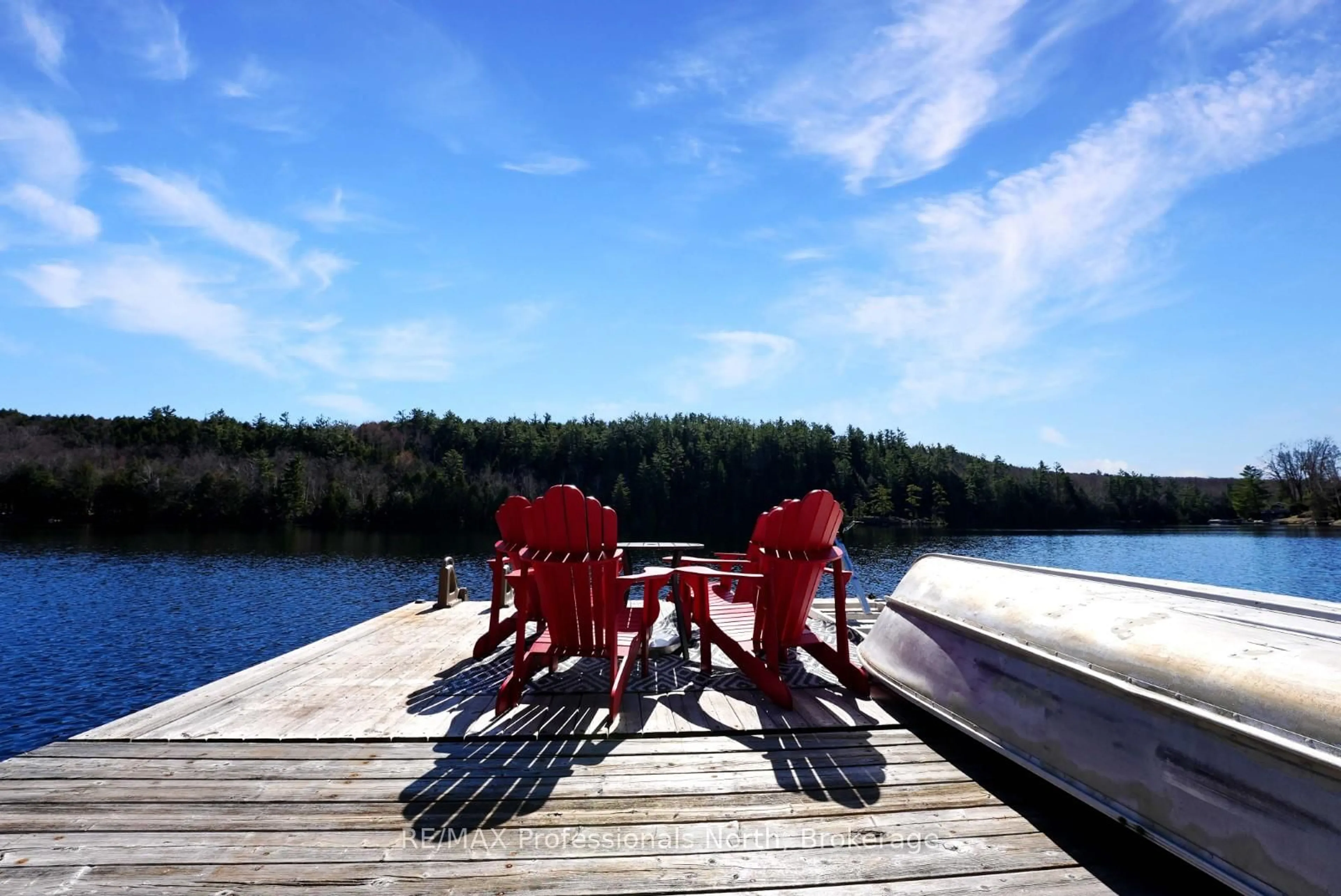 Patio, water/lake/river/ocean view for 1012 Caldwell Tr, Minden Hills Ontario K0M 2A0