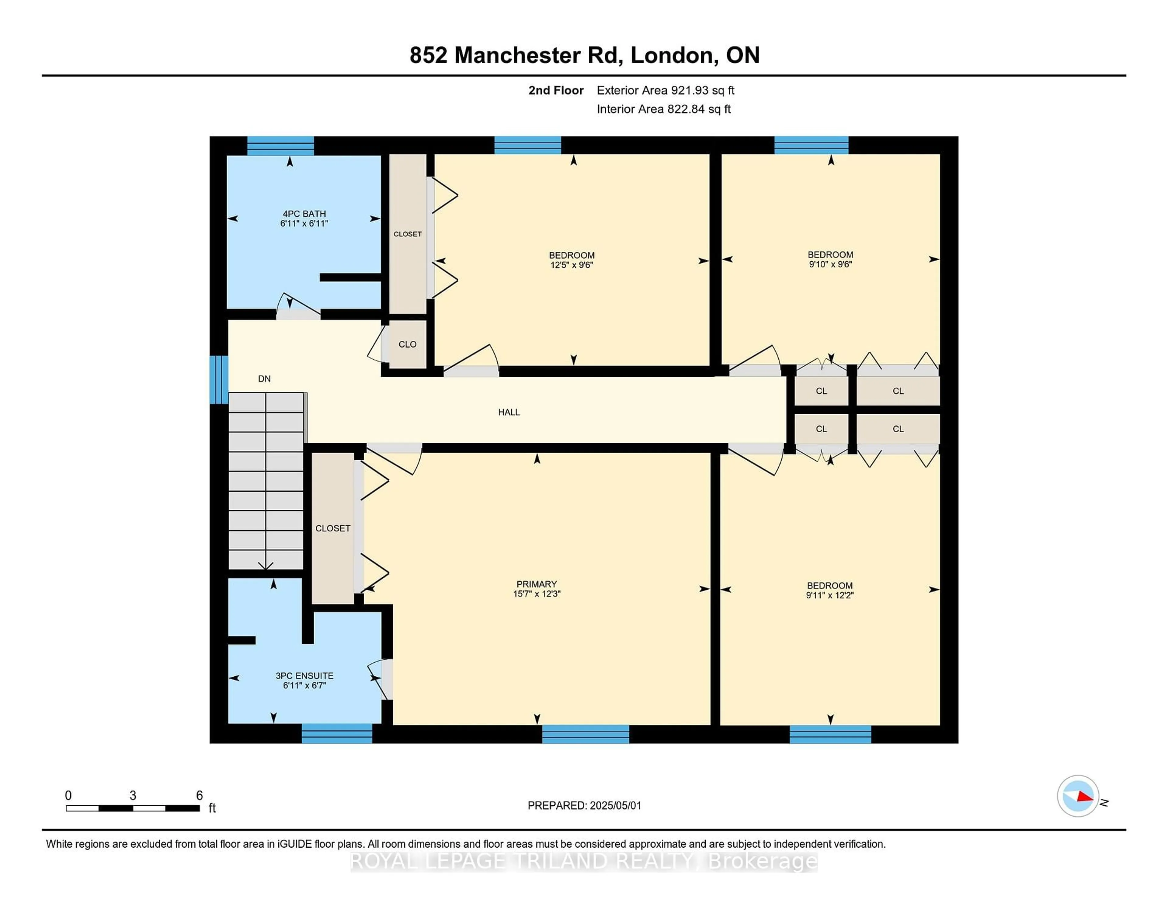 Floor plan for 852 Manchester Rd, London Ontario N6H 4J9