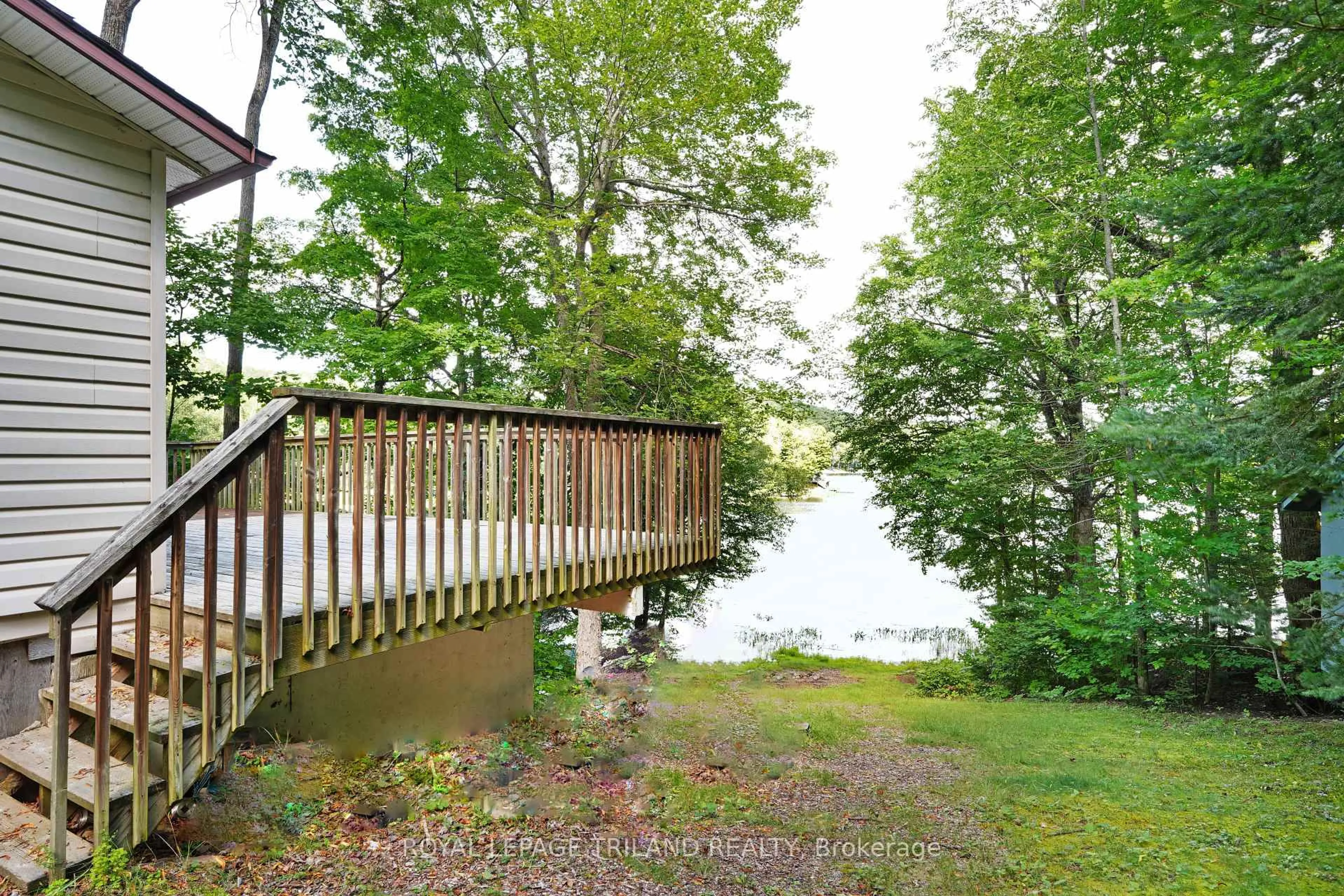 Patio, water/lake/river/ocean view for 383 Siddon Lake Pl, Bancroft Ontario K0L 1C0