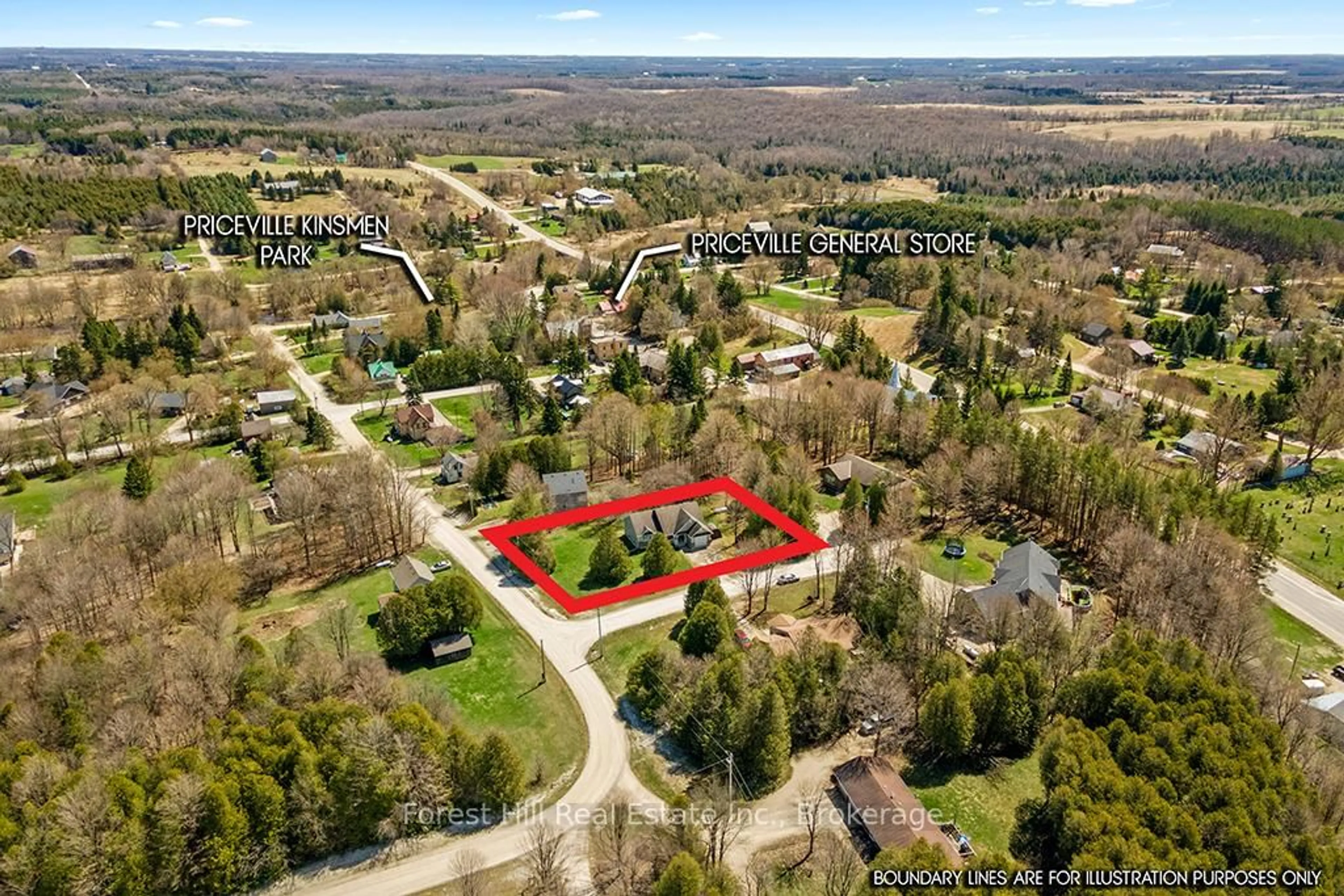 A pic from outside/outdoor area/front of a property/back of a property/a pic from drone, forest/trees view for 149 Windmill Way, Grey Highlands Ontario N0C 1K0