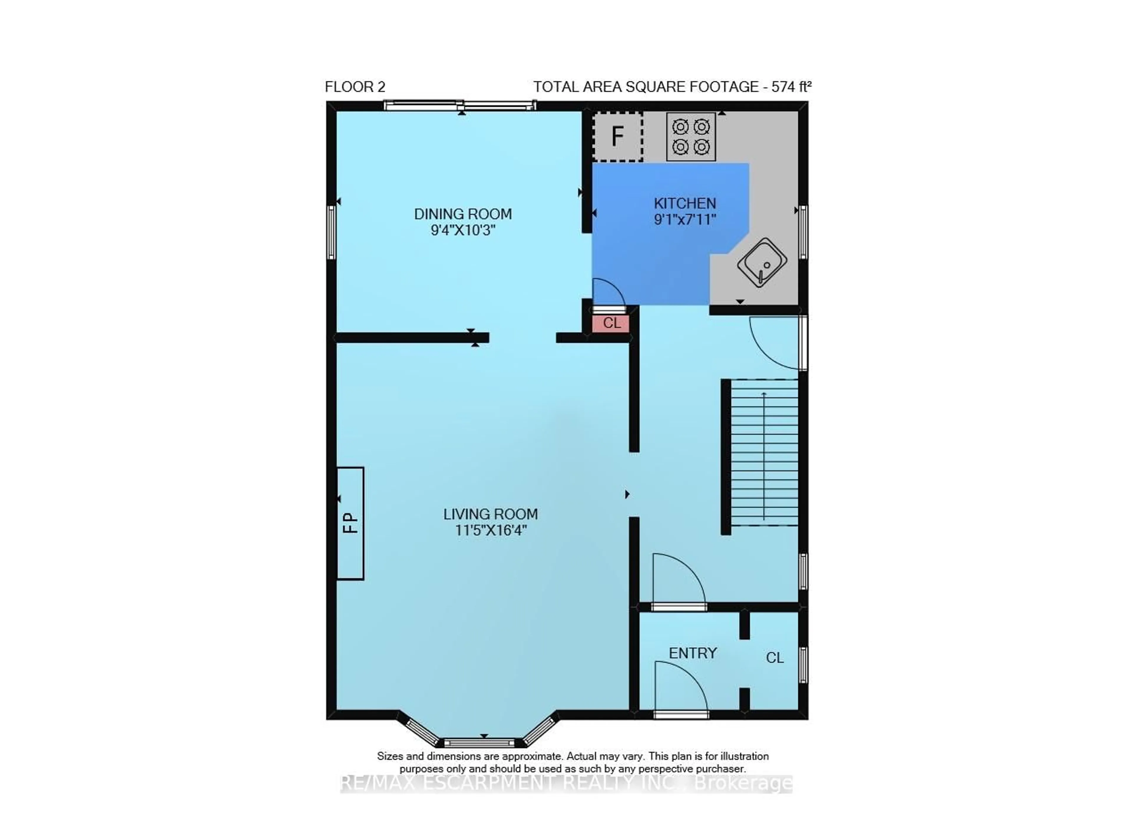 Floor plan for 140 Main St, Grimsby Ontario L3M 1S2