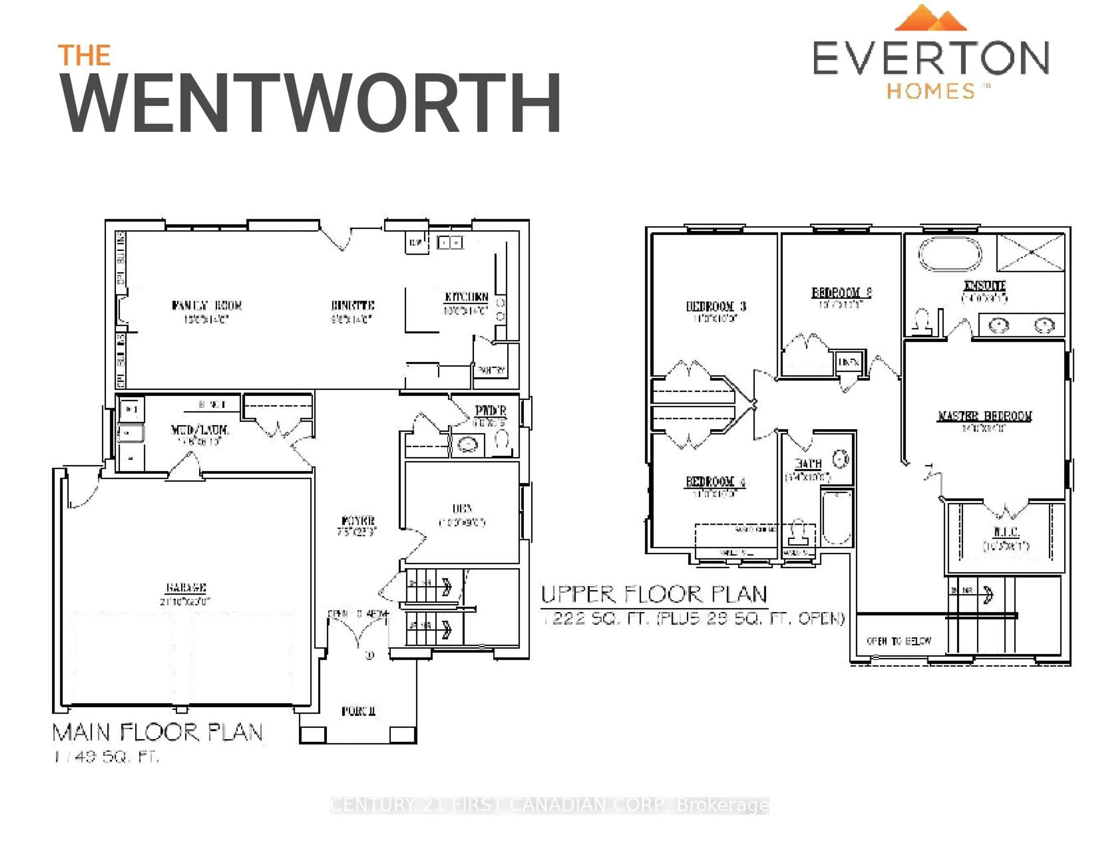 Floor plan for LOT 19 Linkway Blvd, London South Ontario N6K 0K9