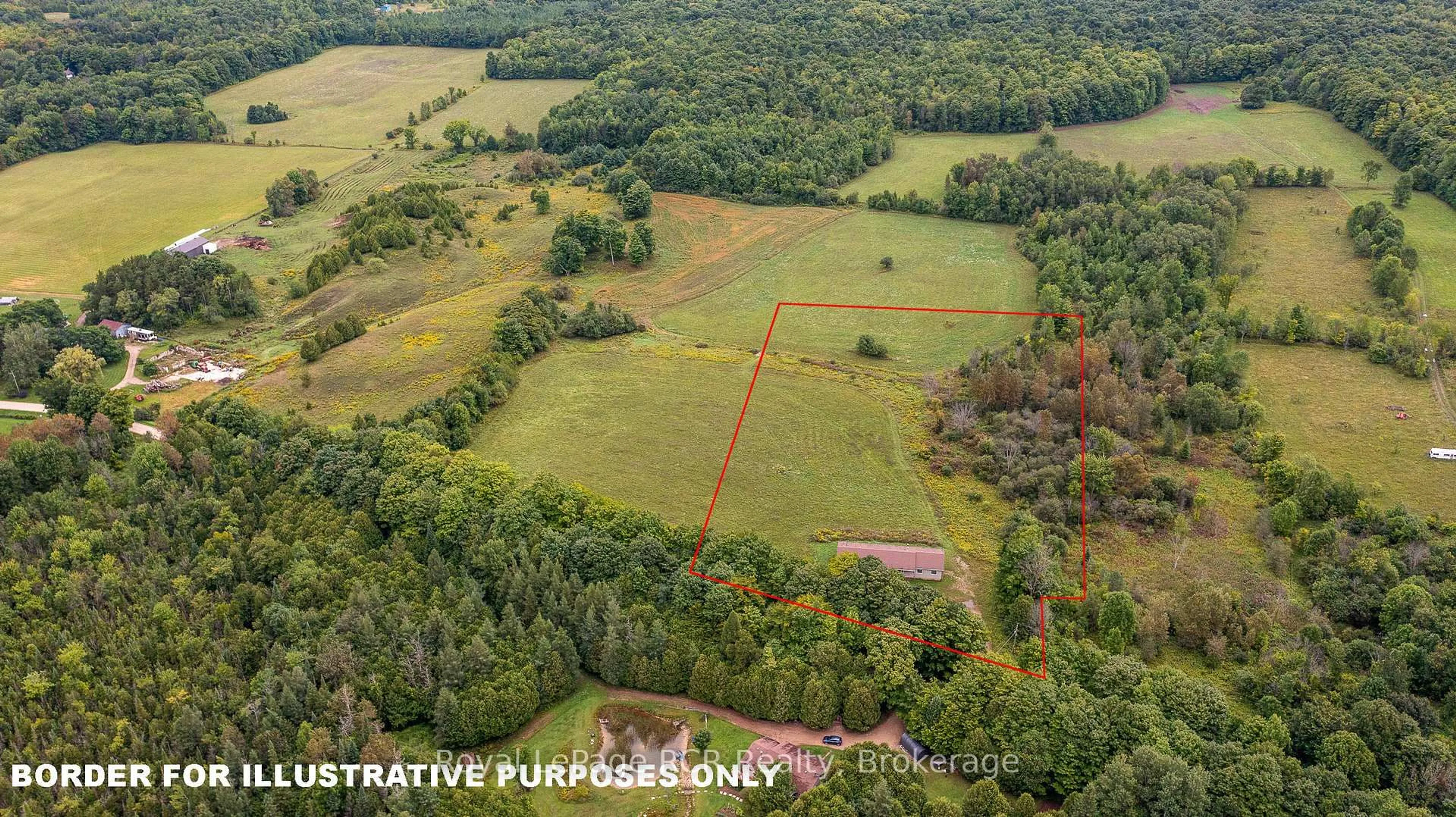 A pic from outside/outdoor area/front of a property/back of a property/a pic from drone, forest/trees view for 797139 East Back Line, Chatsworth Ontario N0H 1R0