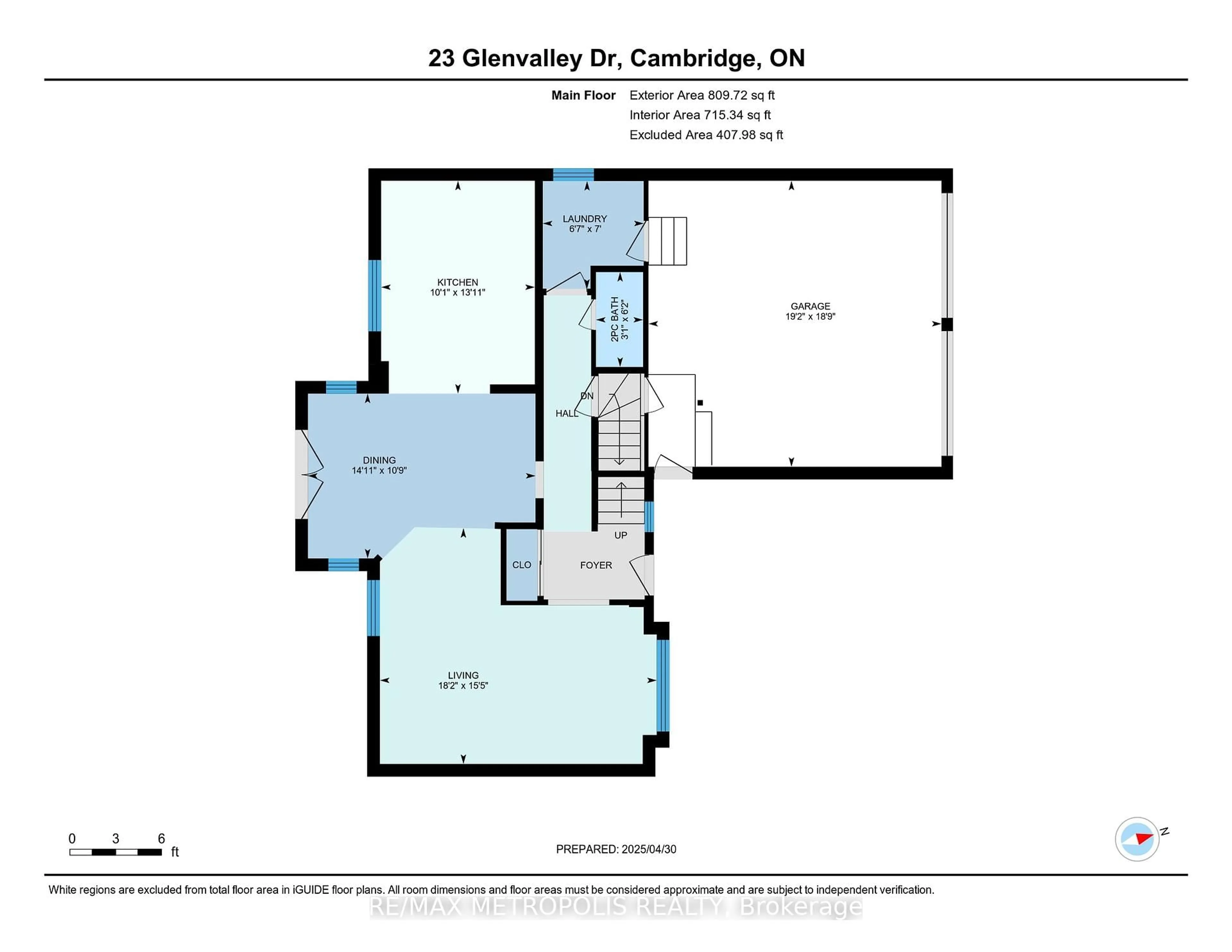 Floor plan for 23 Glenvalley Dr, Cambridge Ontario N1T 1P3
