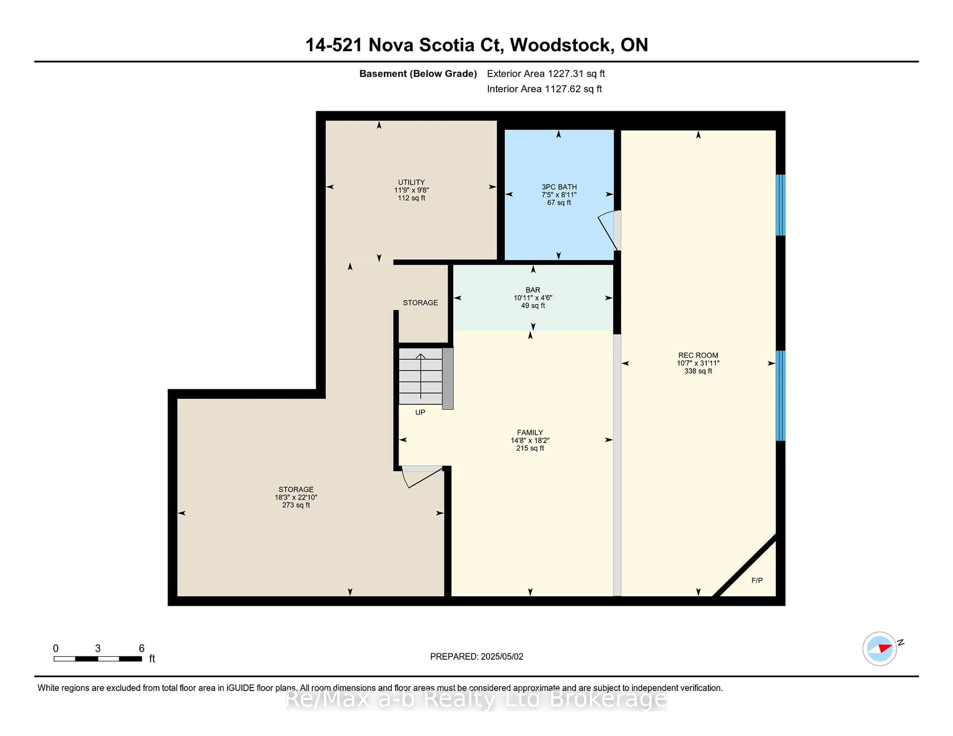 Floor plan for 521 Nova Scotia Crt #14, Woodstock Ontario N4S 8Z3