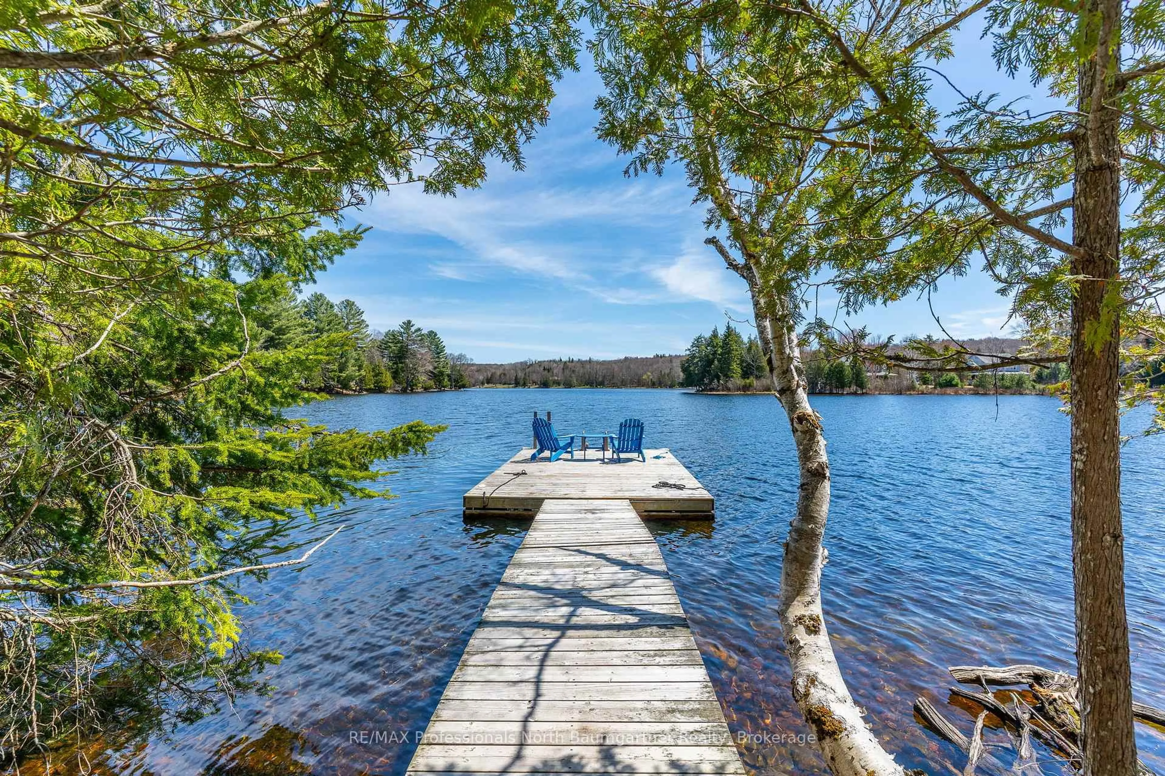 Patio, water/lake/river/ocean view for 1025 Yukon Tr, Minden Hills Ontario K0M 2K0