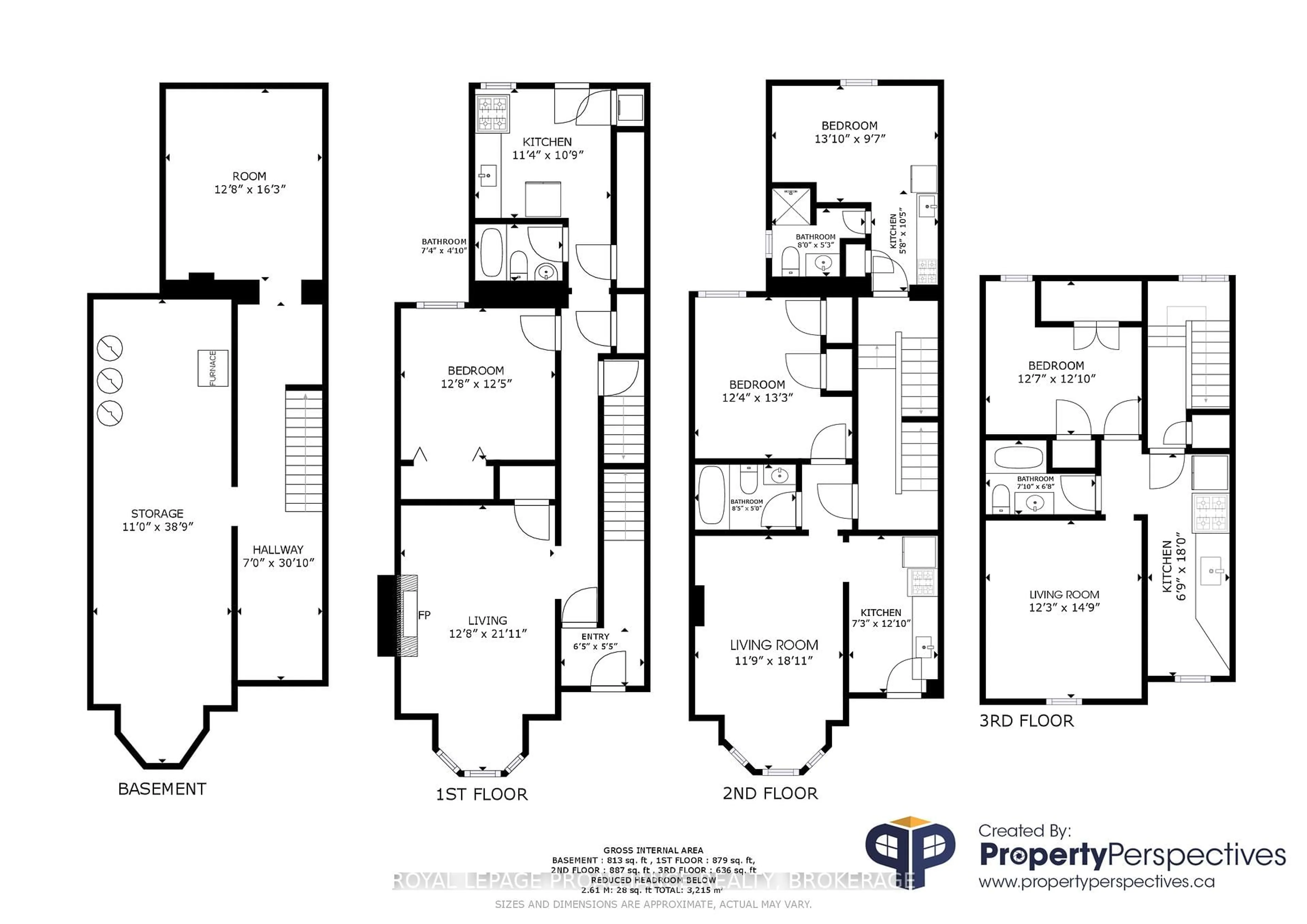 Floor plan for 241 Johnson St, Kingston Ontario K7L 1Y2