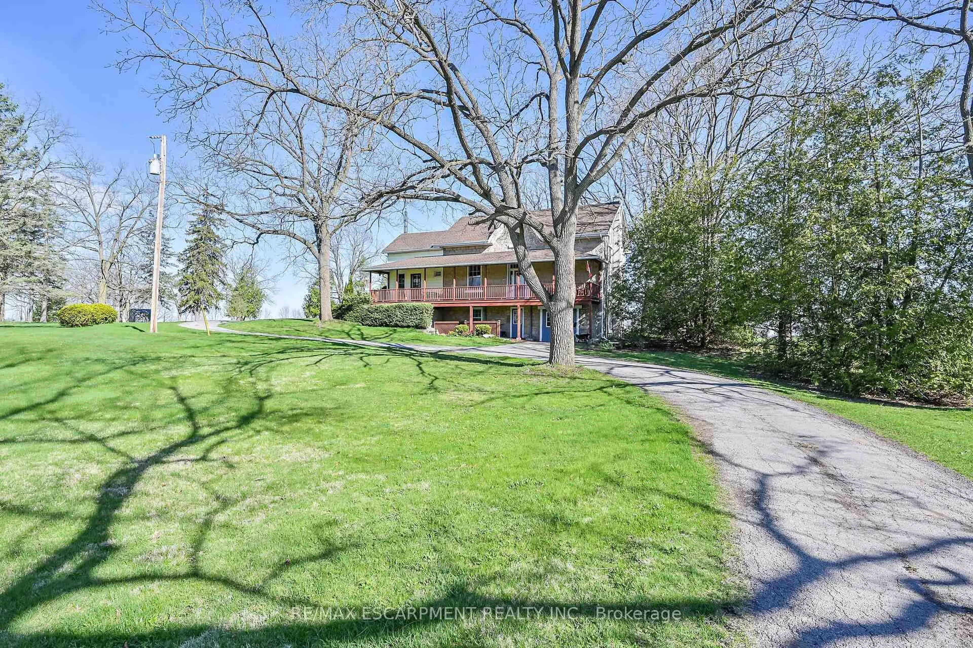 A pic from outside/outdoor area/front of a property/back of a property/a pic from drone, water/lake/river/ocean view for 463 Concession 14 Rd, Haldimand Ontario N0A 1H0